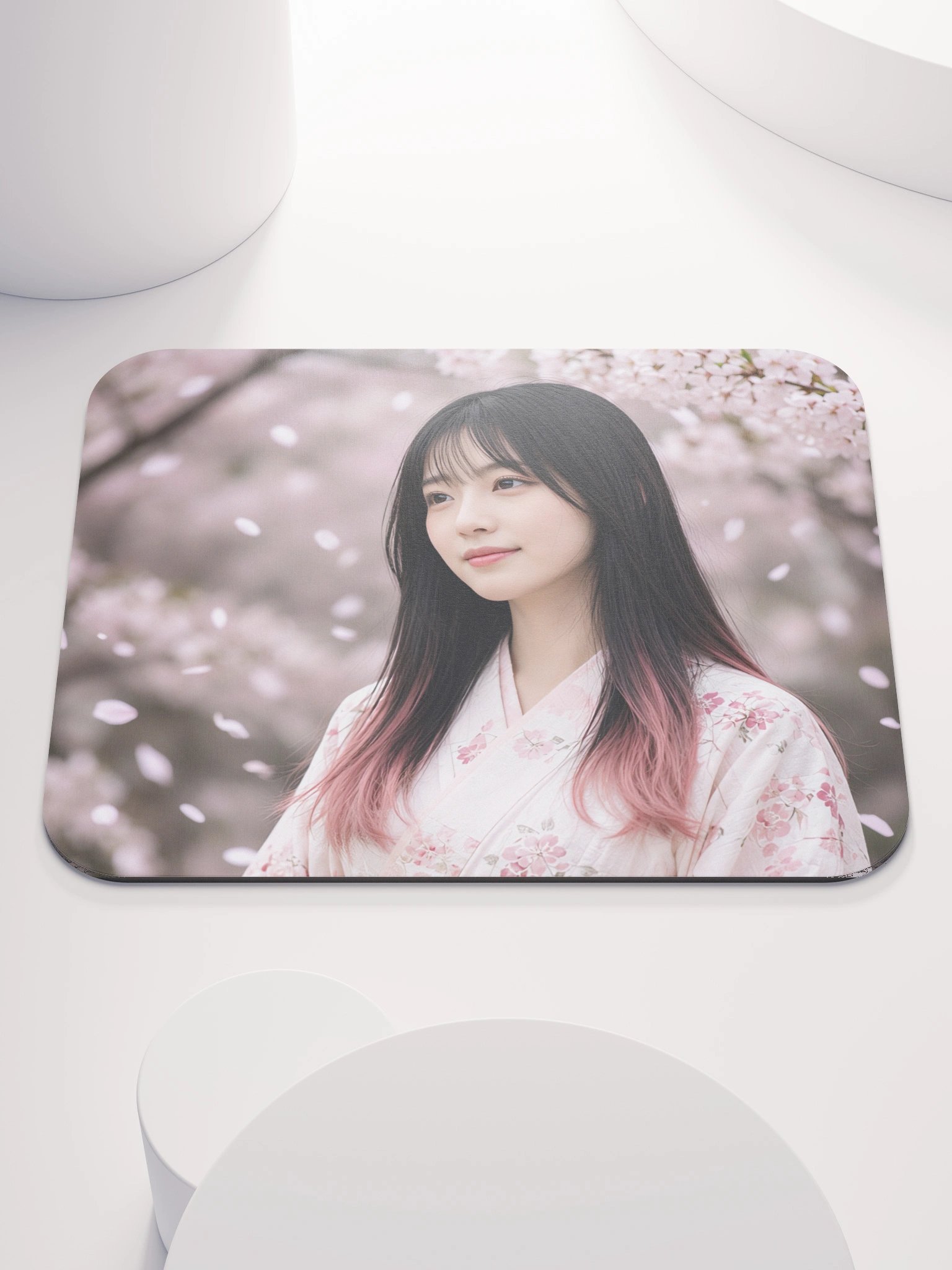 Sakura Blossom Japanese Garden Classic Mouse Pad | Aesthetic Floral Office & Gaming Mousepad product image (1)