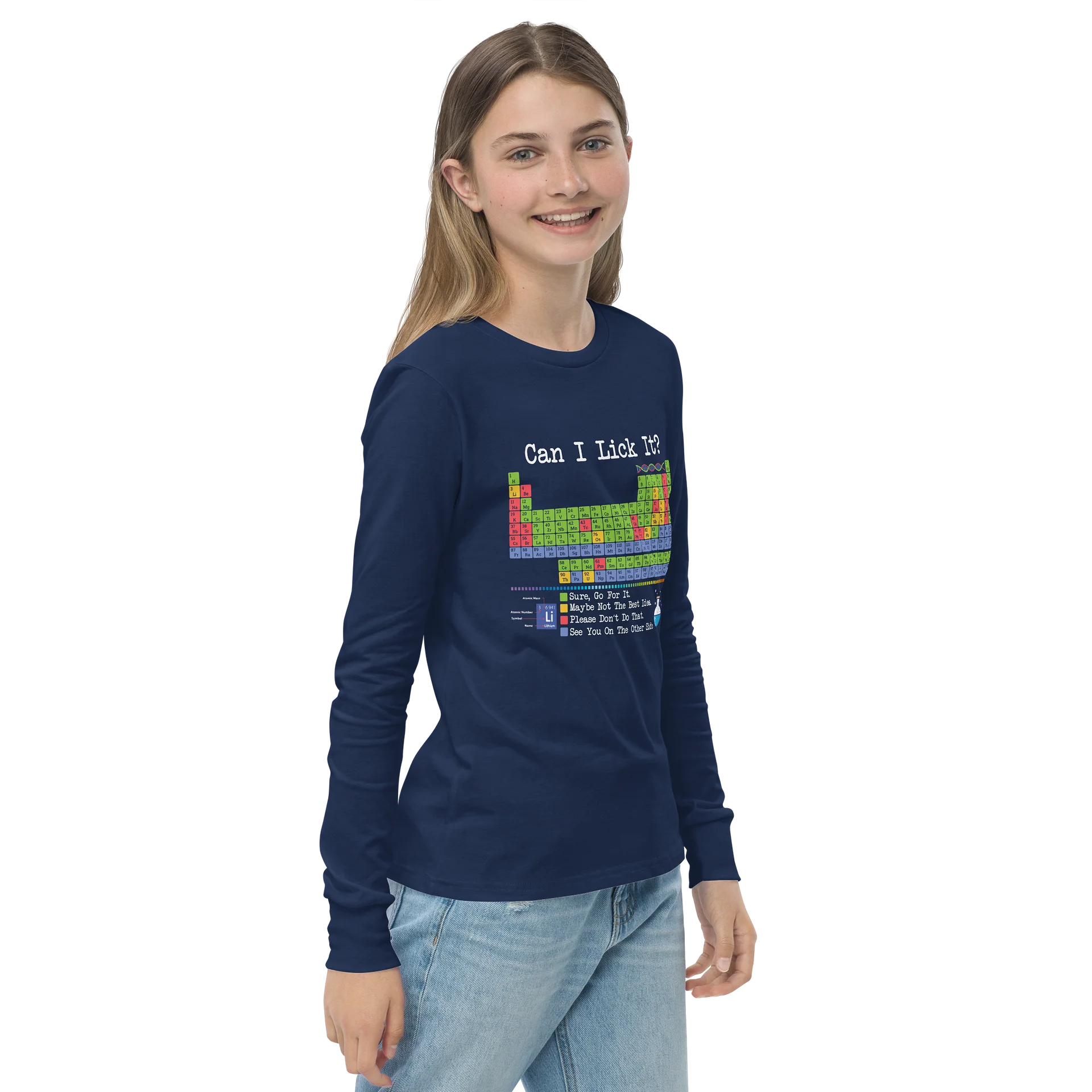 Youth Longsleeve Chemistry Nerd Shirt product image (16)