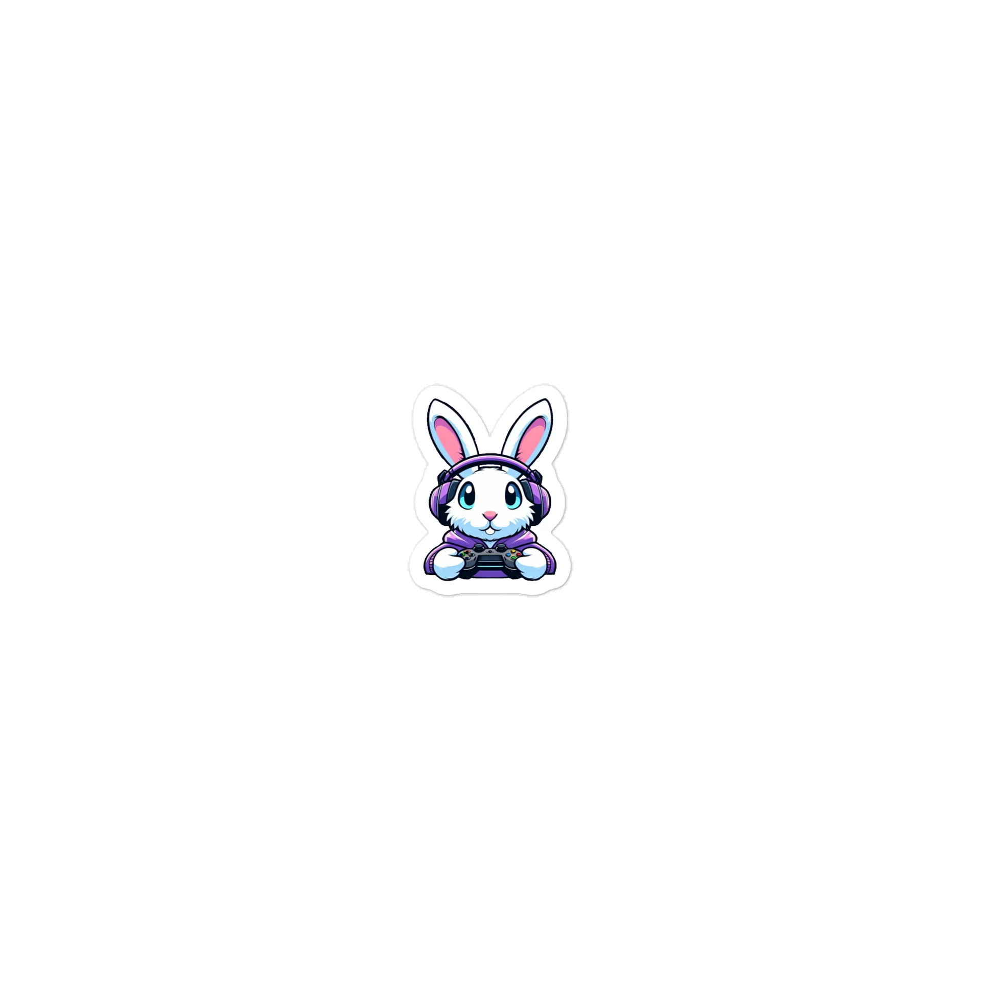 Gamer Bunny Die-Cut Stickers product image (1)