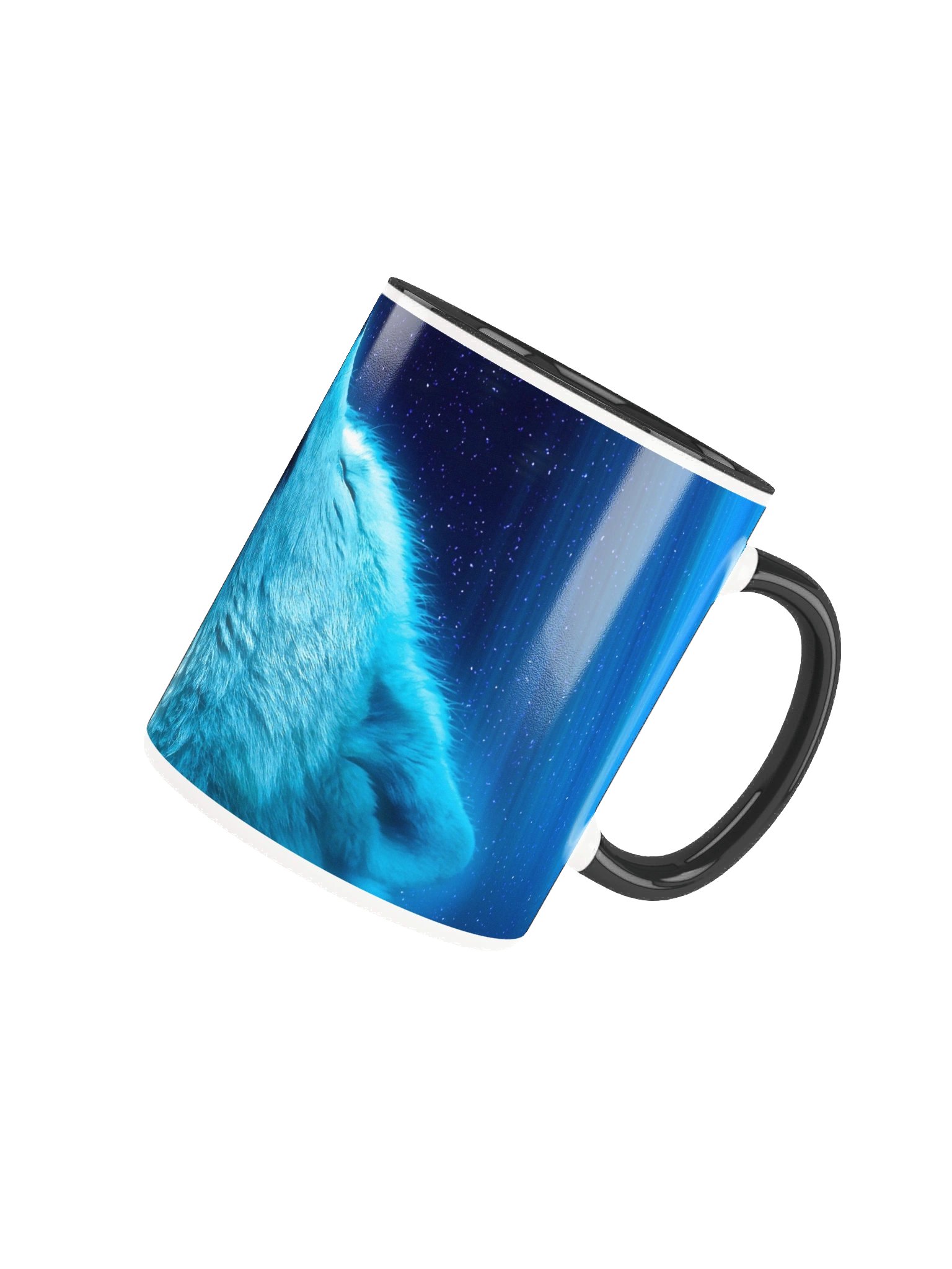 Starry Night Wolf Ceramic Mug product image (21)
