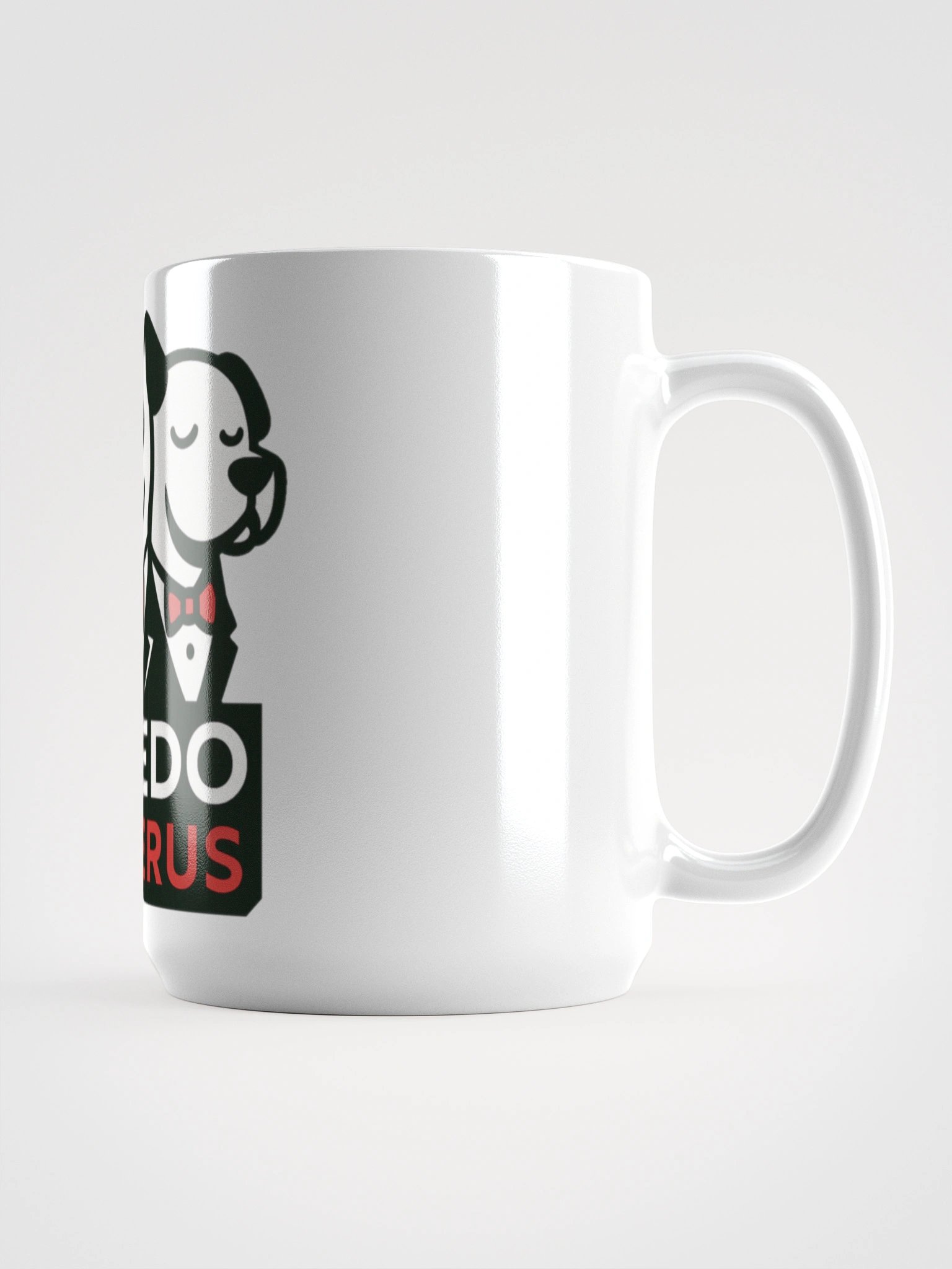 Tuxedo Cerberus White Glossy Mug product image (1)