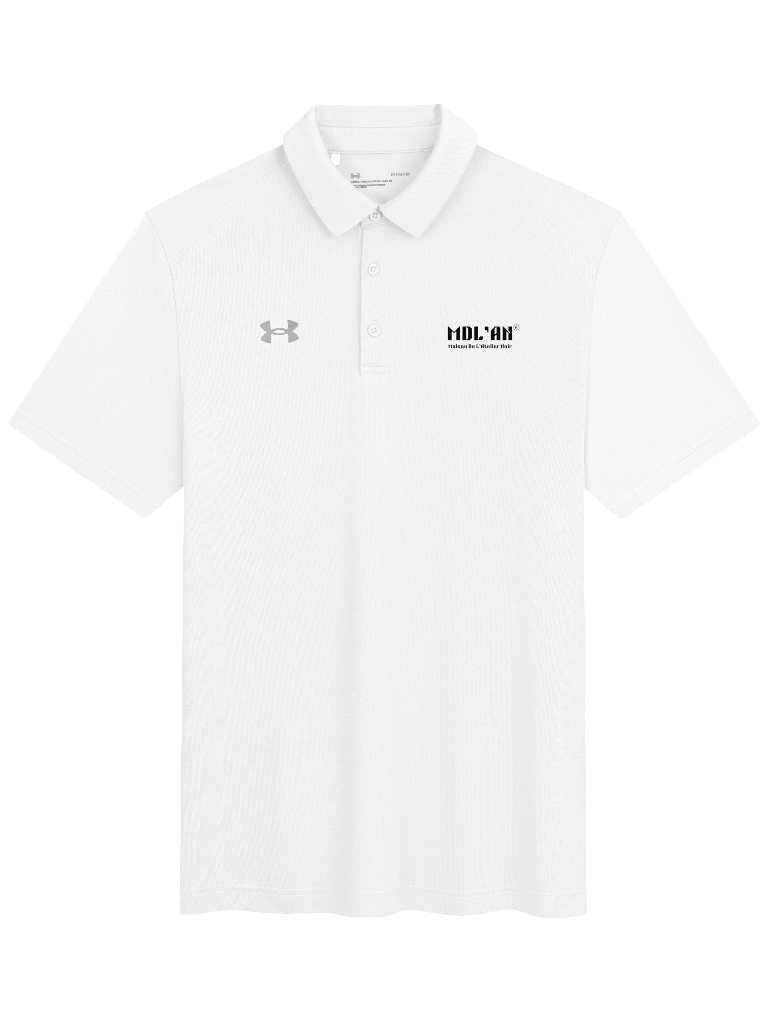 MDL'AN® x Under Armour® - Prioritize your health men’s polo product image (1)
