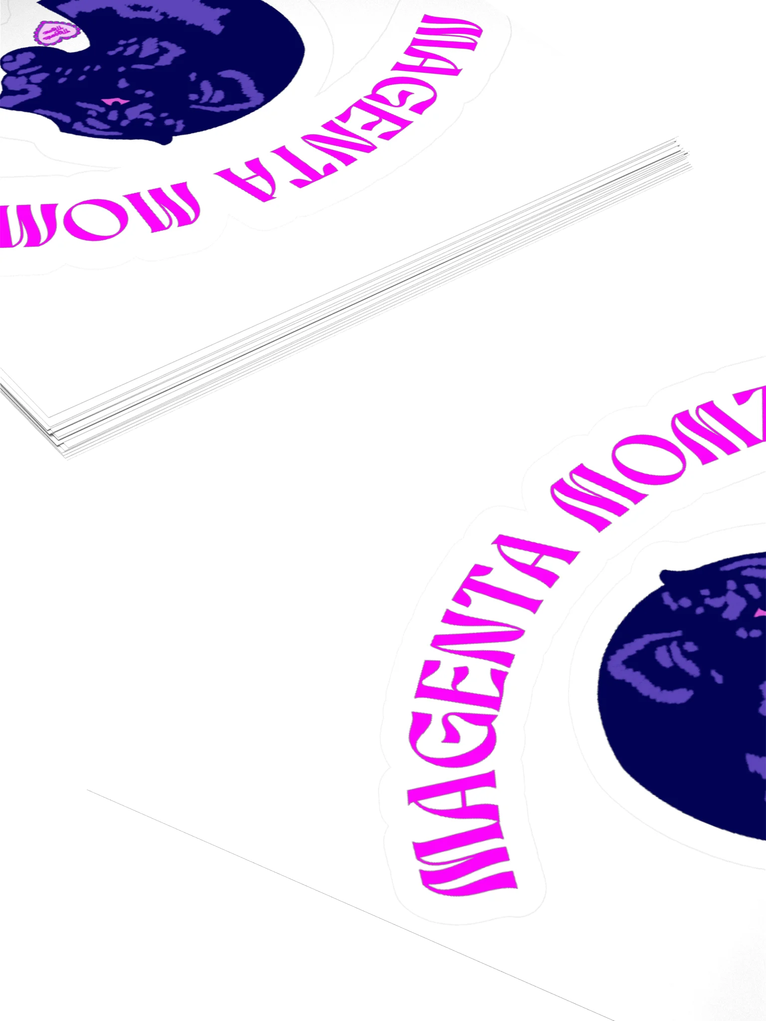 MAGENTA MOMZ PANTHER HEAD STICKER product image (4)