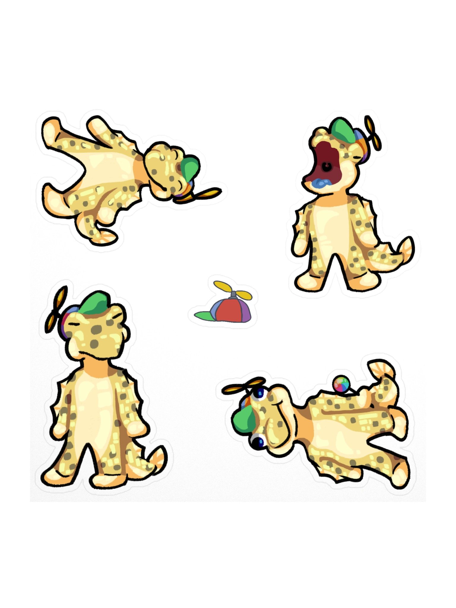 Baby Yellow Skipper Kiss Cut Sticker Sheet product image (1)