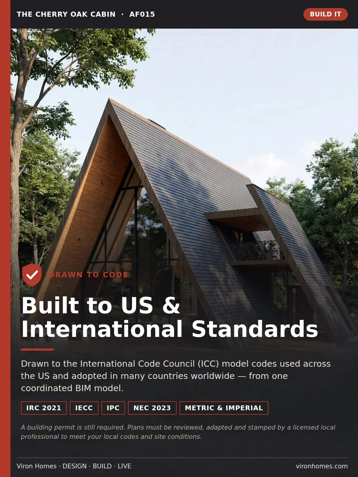 The Cherry Oak Cabin (AF015) – Build It Pack | Full A-Frame Construction Plans + CAD product image (3)