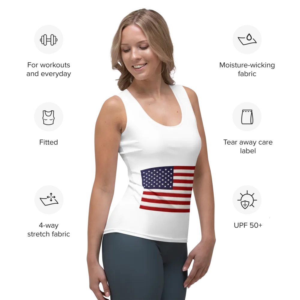 US Flag Womans Premium Vest product image (7)