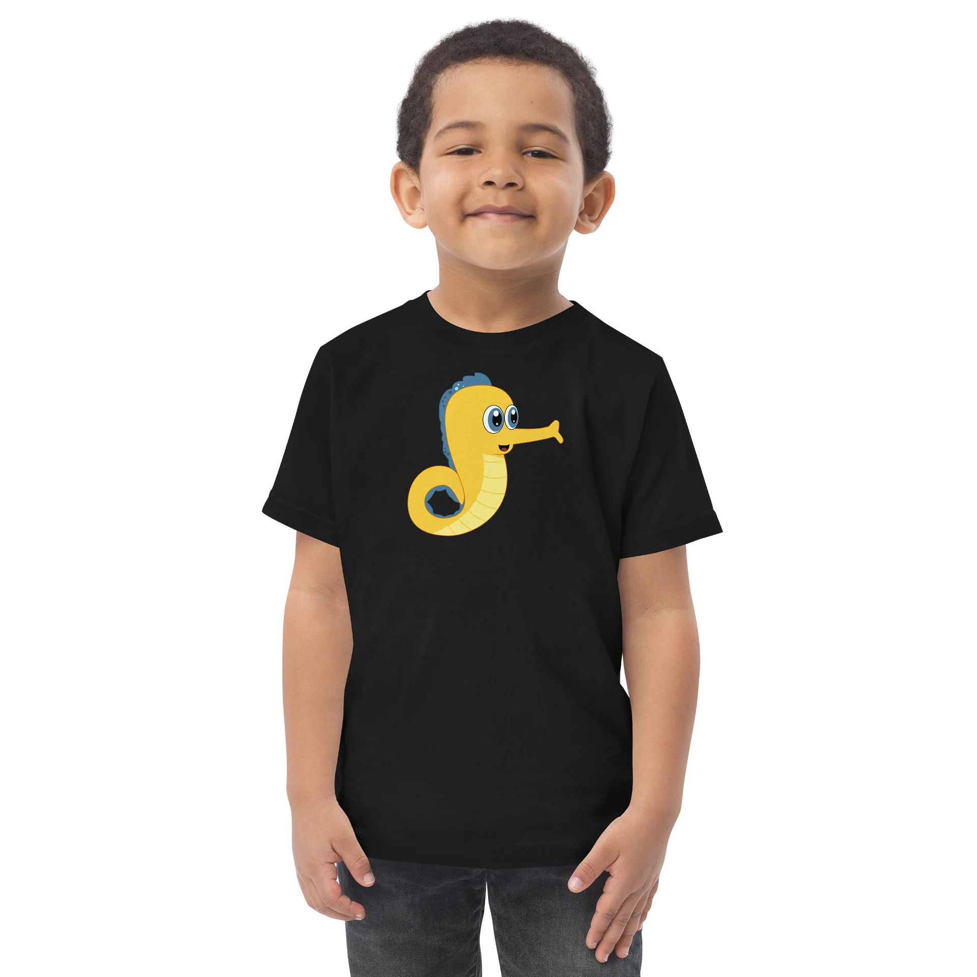 Sea Friends Seahorse Toddler Jersey T-Shirt product image (1)