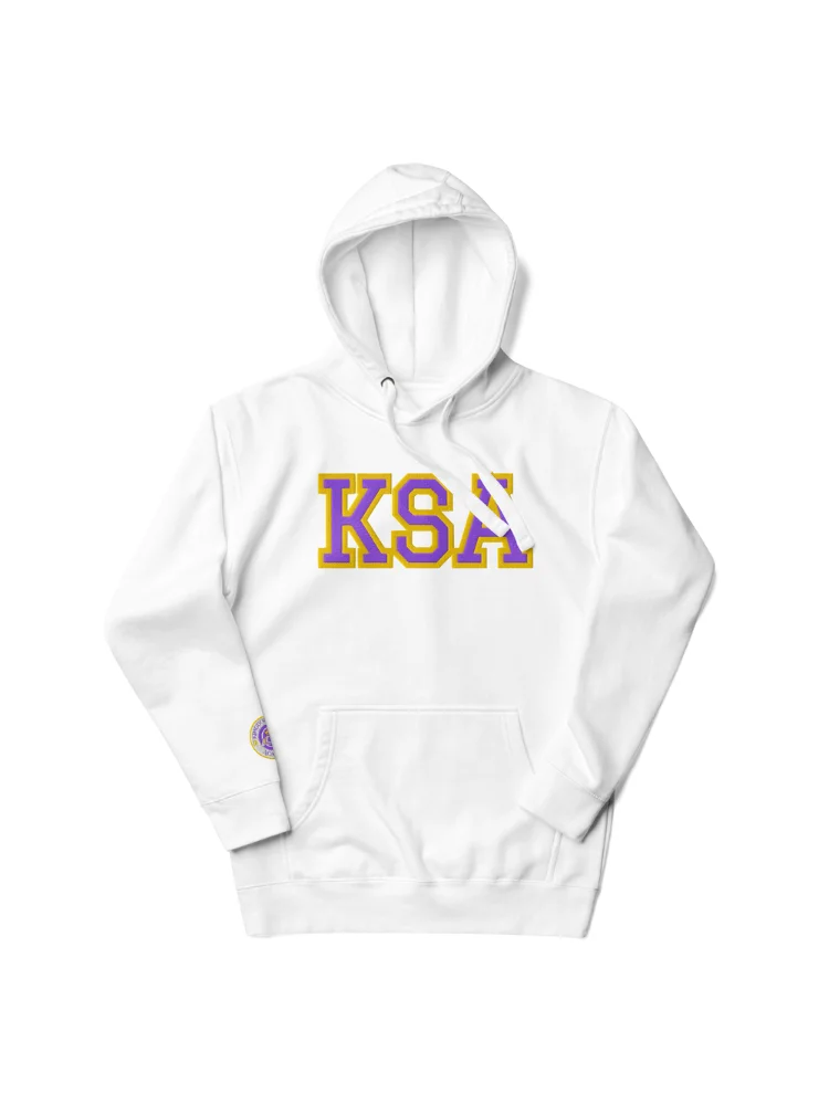 KSA Embroidered Hoodie (White) product image (7)
