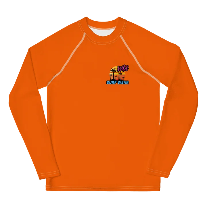 Wild Orange Neon Youth Rashguard product image (1)
