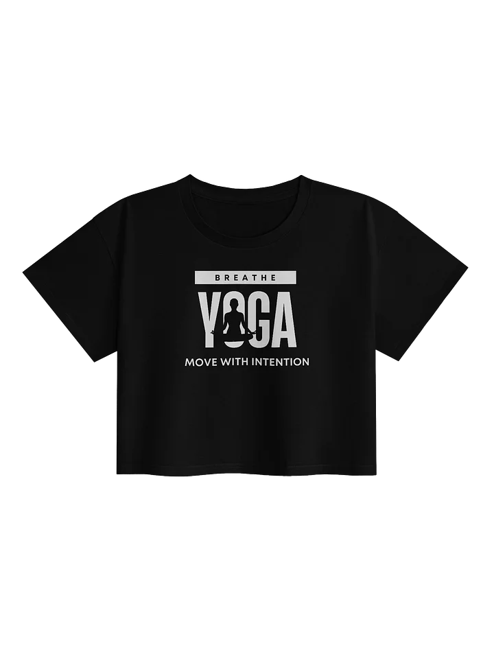 BREATHE Yoga Crop Tee – Minimal Collection product image (1)