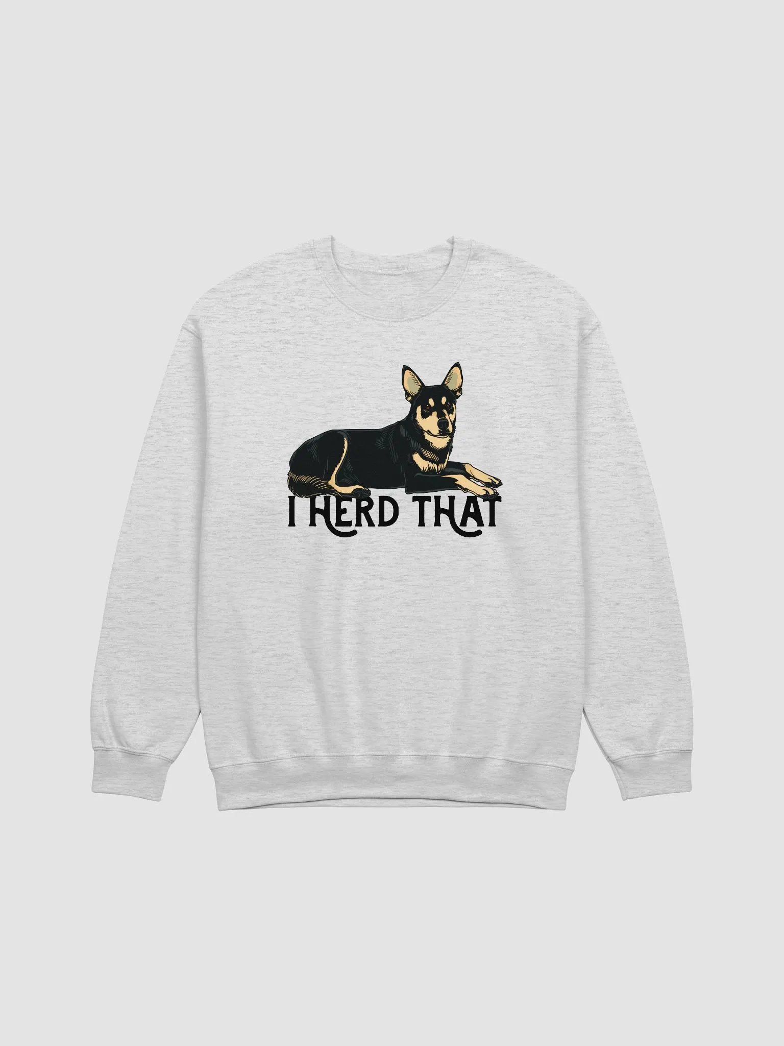 I Herd That Sweatshirt | Funny Australian Kelpie (Black) Shirt for Herding Dog Owners product image (1)