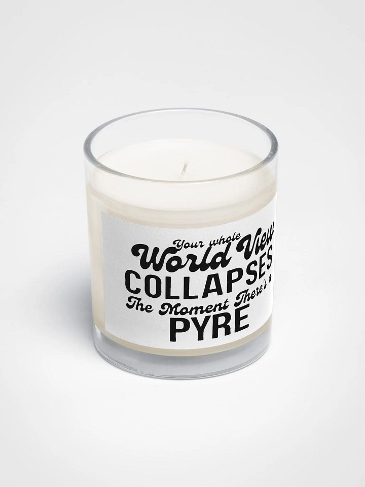Whole World View Set On Fire | Soy Wax Candle In A Clear Glass Jar by Allcolor product image (2)