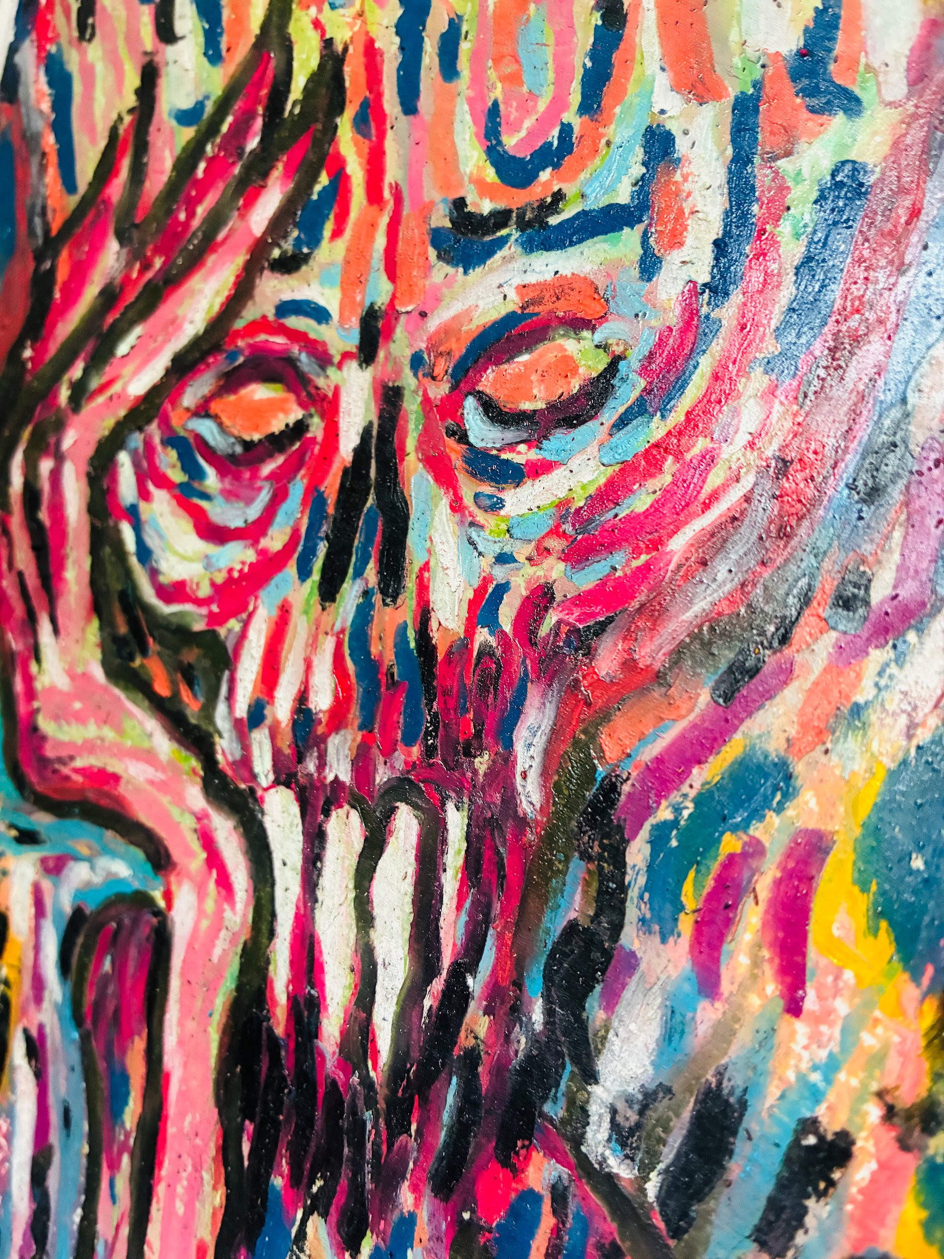 Wandering — Surreal Fantasy Monster Oil Pastel Art Print product image (2)