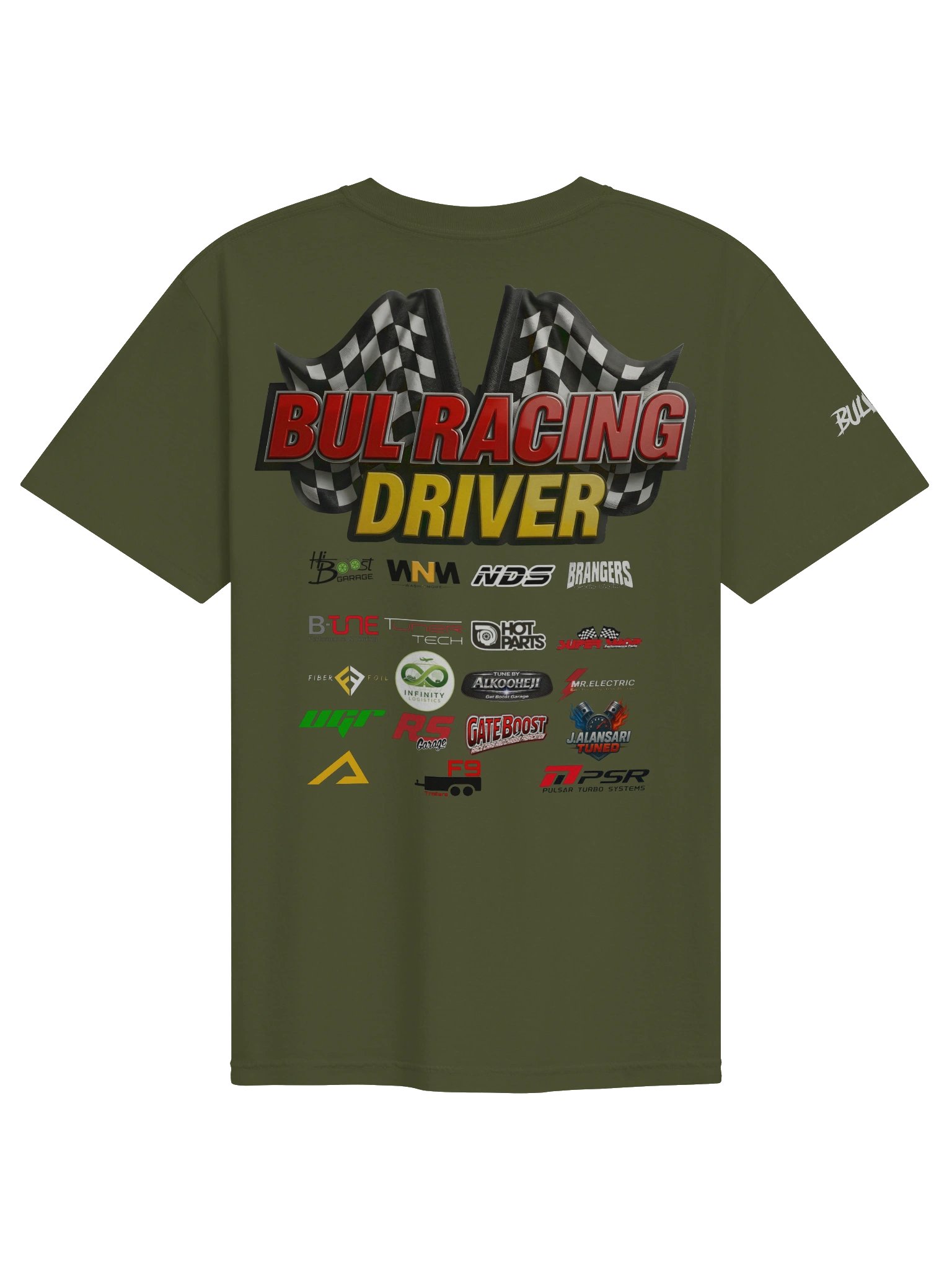 BULRACING driver -Dyed Heavyweight T-Shirt Team - 8nT-iHKOECs