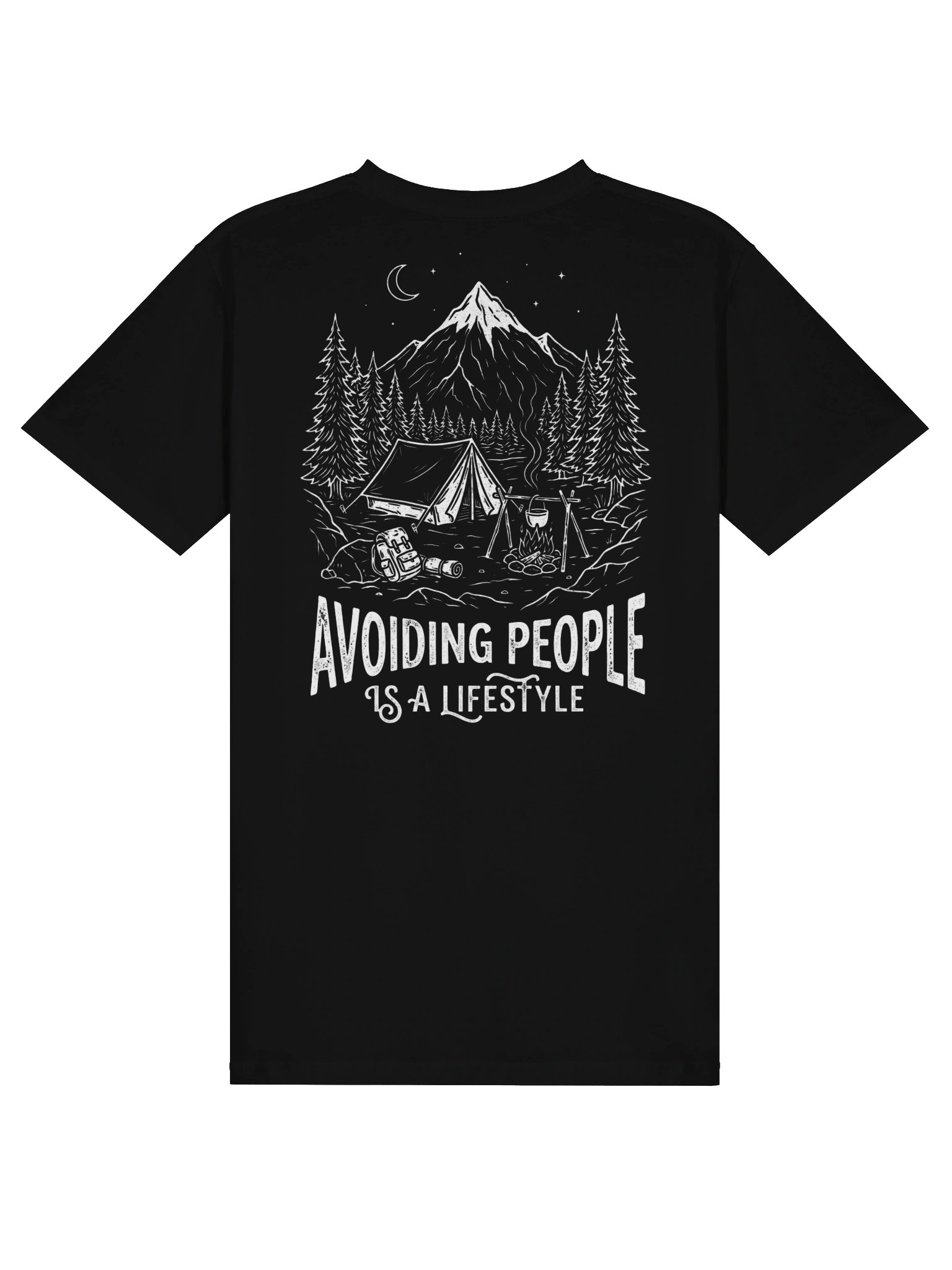 Avoiding People Is A Lifestyle T-Shirt | Introvert Camping & Outdoor Graphic Tee product image (6)