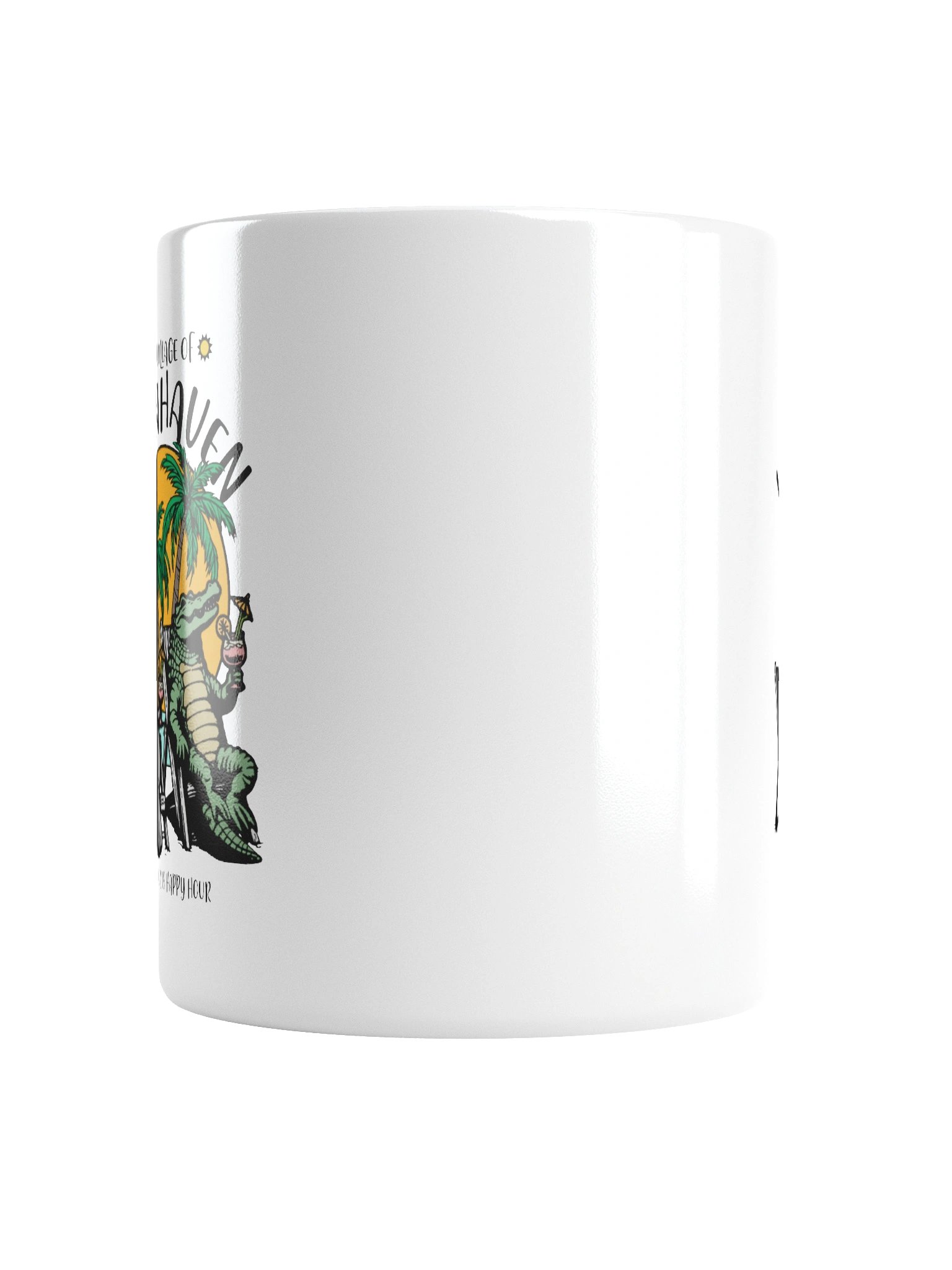 The Village of Lynnhaven TV Florida USA Fun Manatee Alligator Design Coffee Mug product image (17)