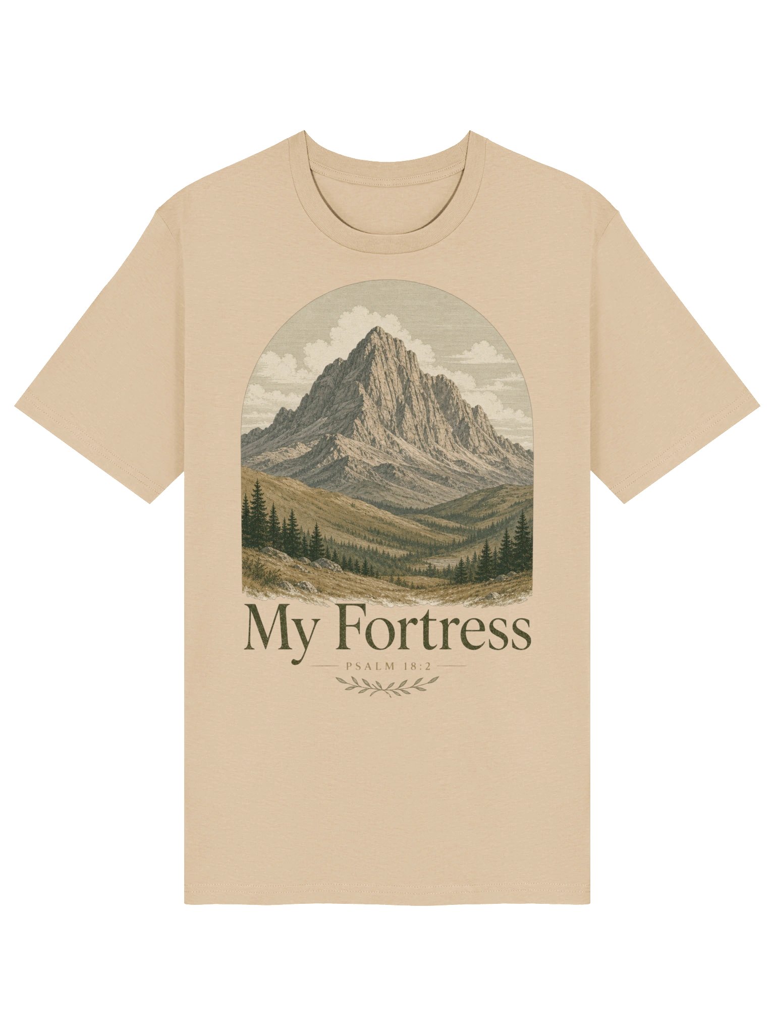 Psalm 18:2 God Is My Fortress Christian T-shirt product image (2)
