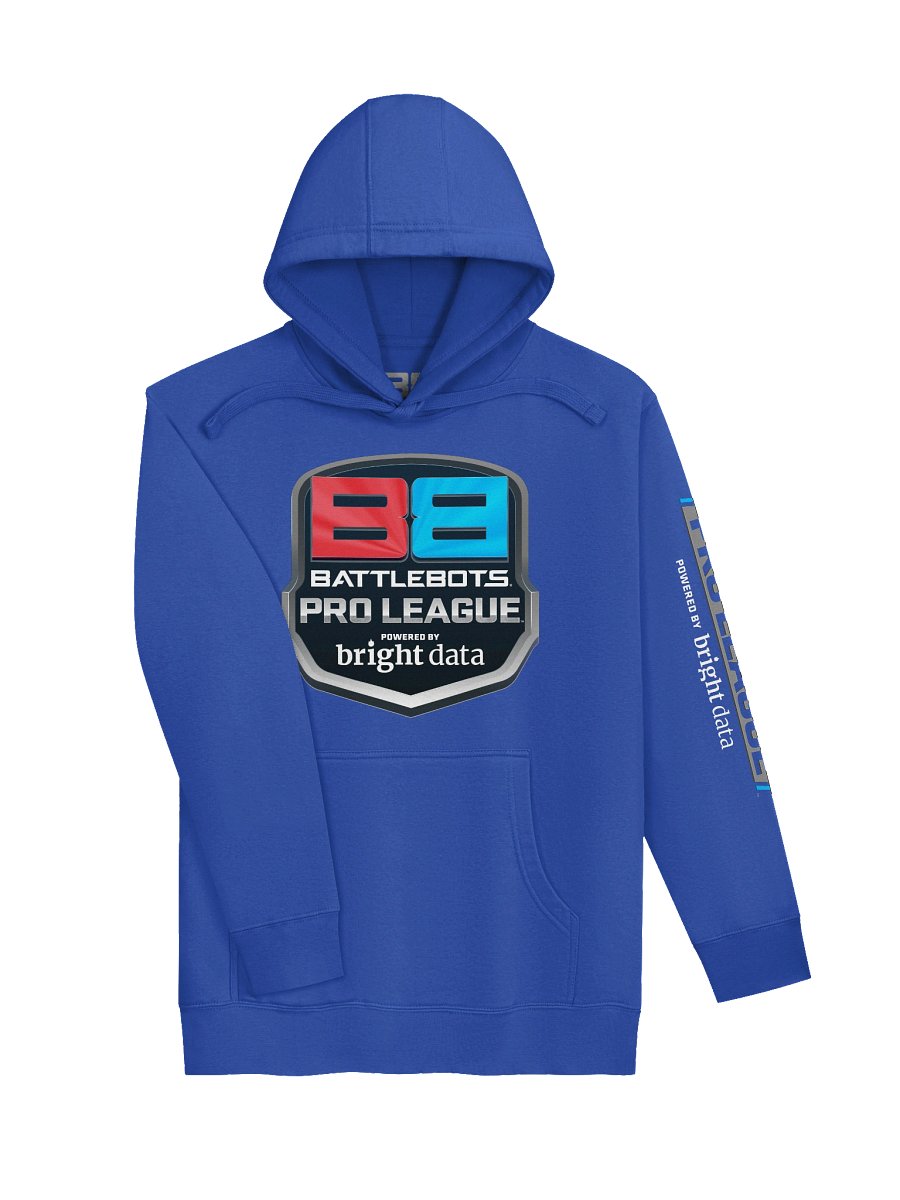 BattleBots Pro League Shield - Pullover Hoodie with Sleeve Print - BattleBots Elite Gear! product image (4)