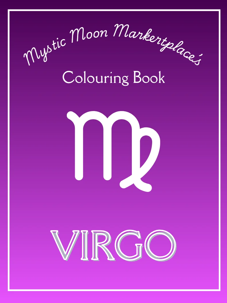 Virgo Colouring Book for Adults | 20 Earthy Zodiac & Astrology Colouring Pages for Stress Relief product image (1)