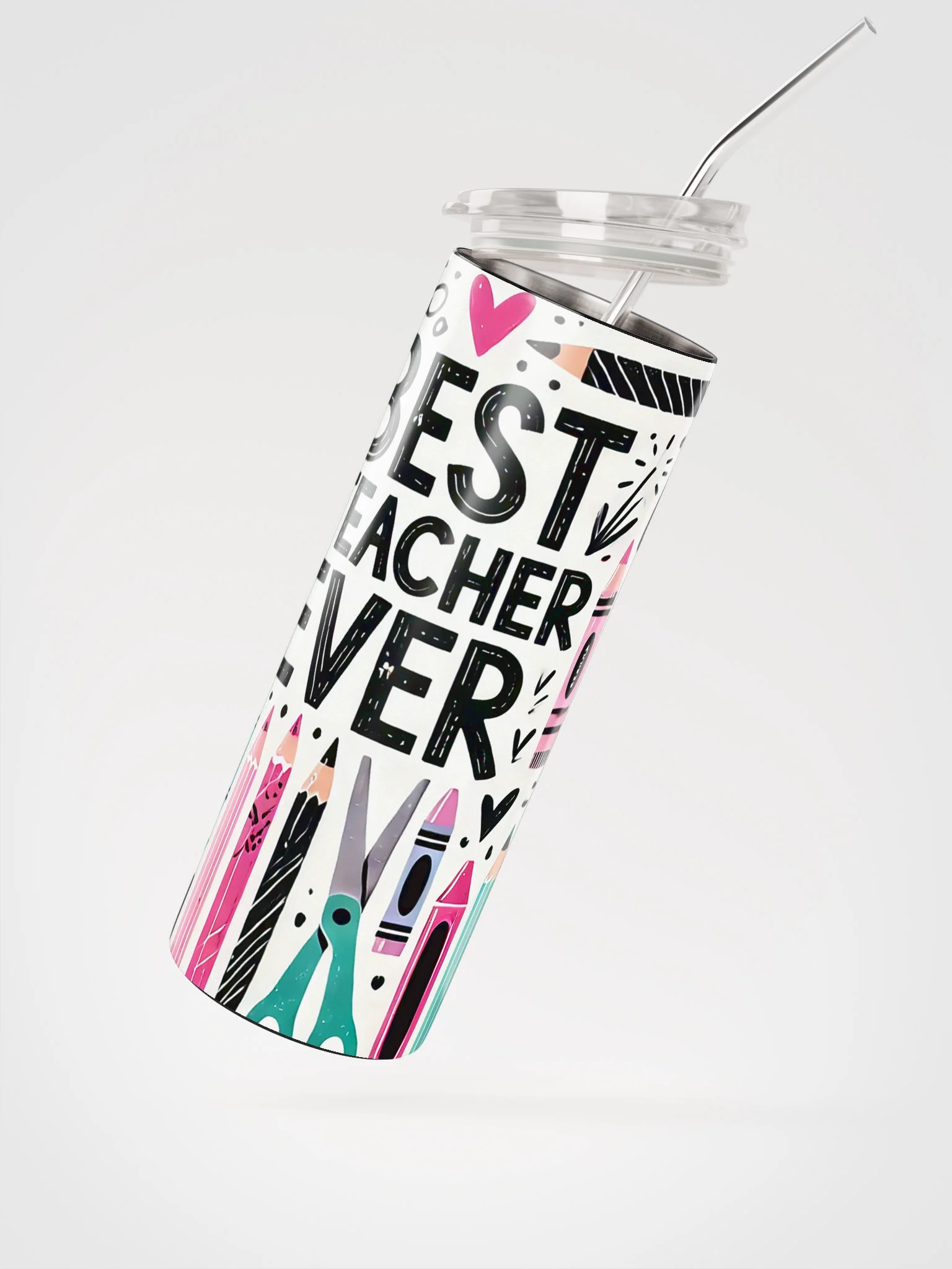 Best Teacher Ever Stainless Steel Tumbler product image (4)