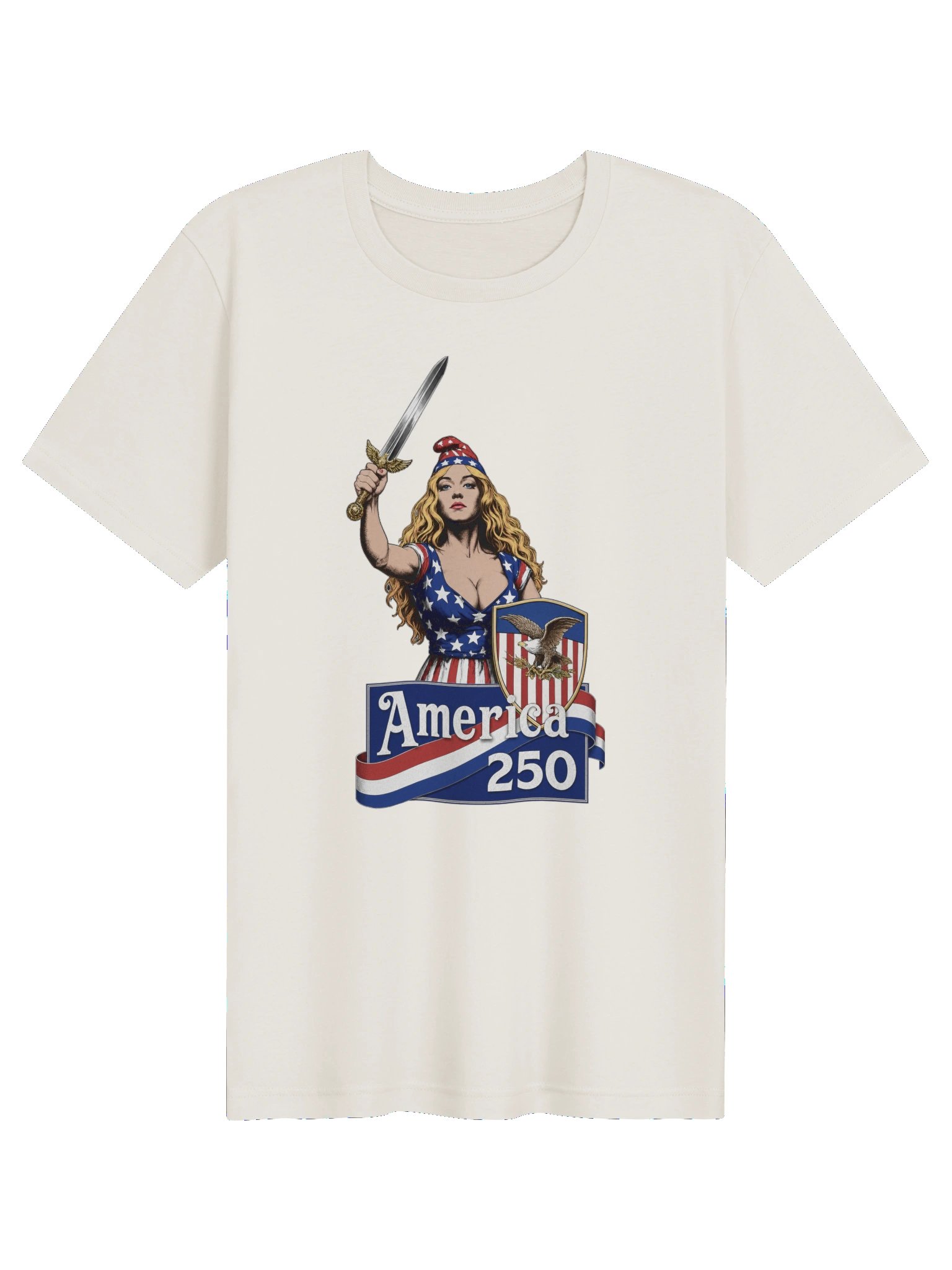America 250 Patriotic Hero Tee - White product image (1)