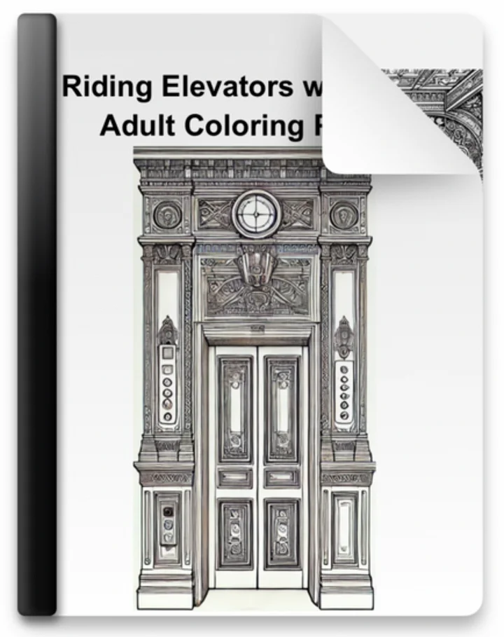 Elevator Enthusiast Adult Coloring Book product image (1)