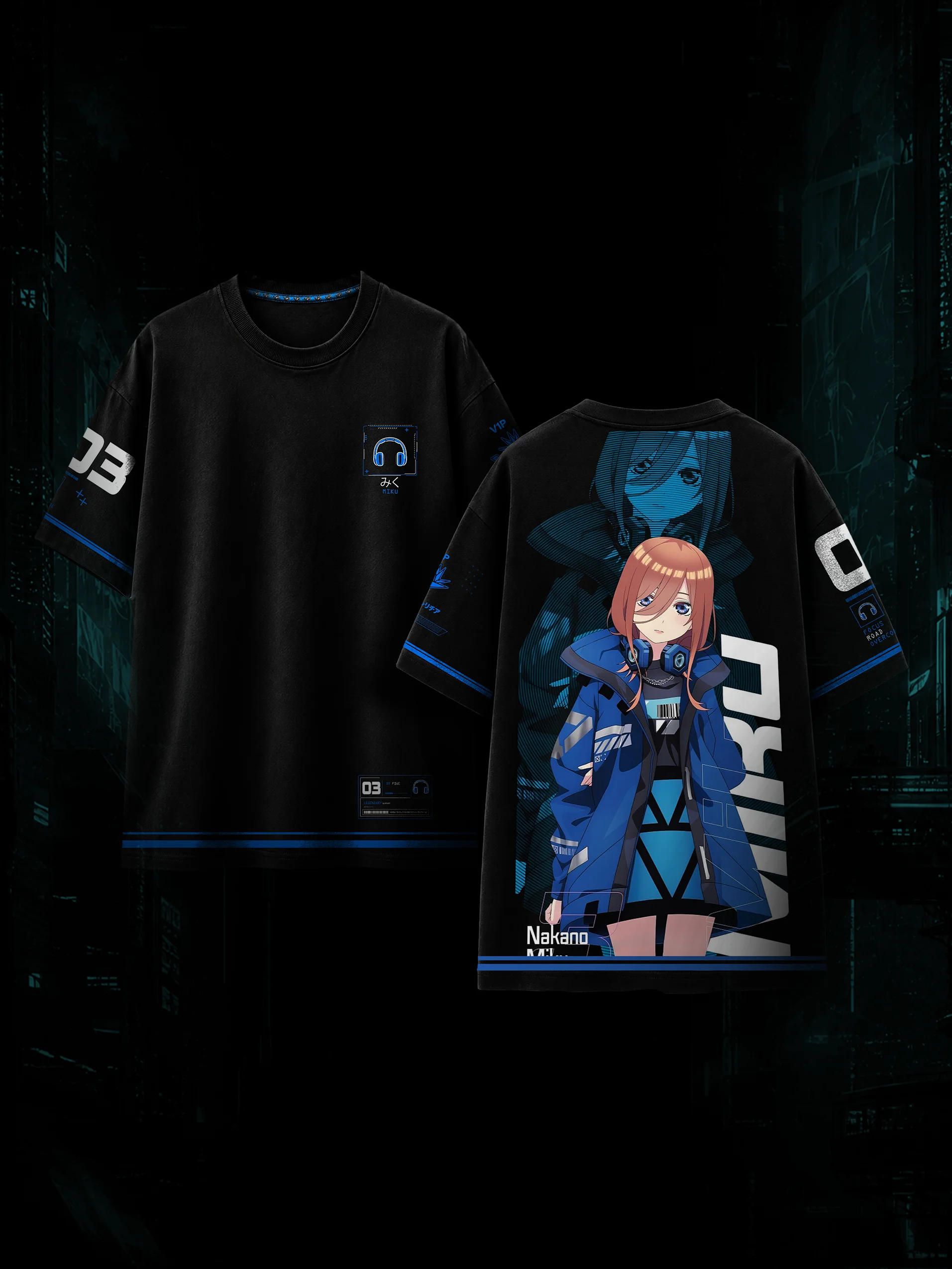 Miku Nakano Heavyweight Oversize Tee (240 GSM) product image (3)