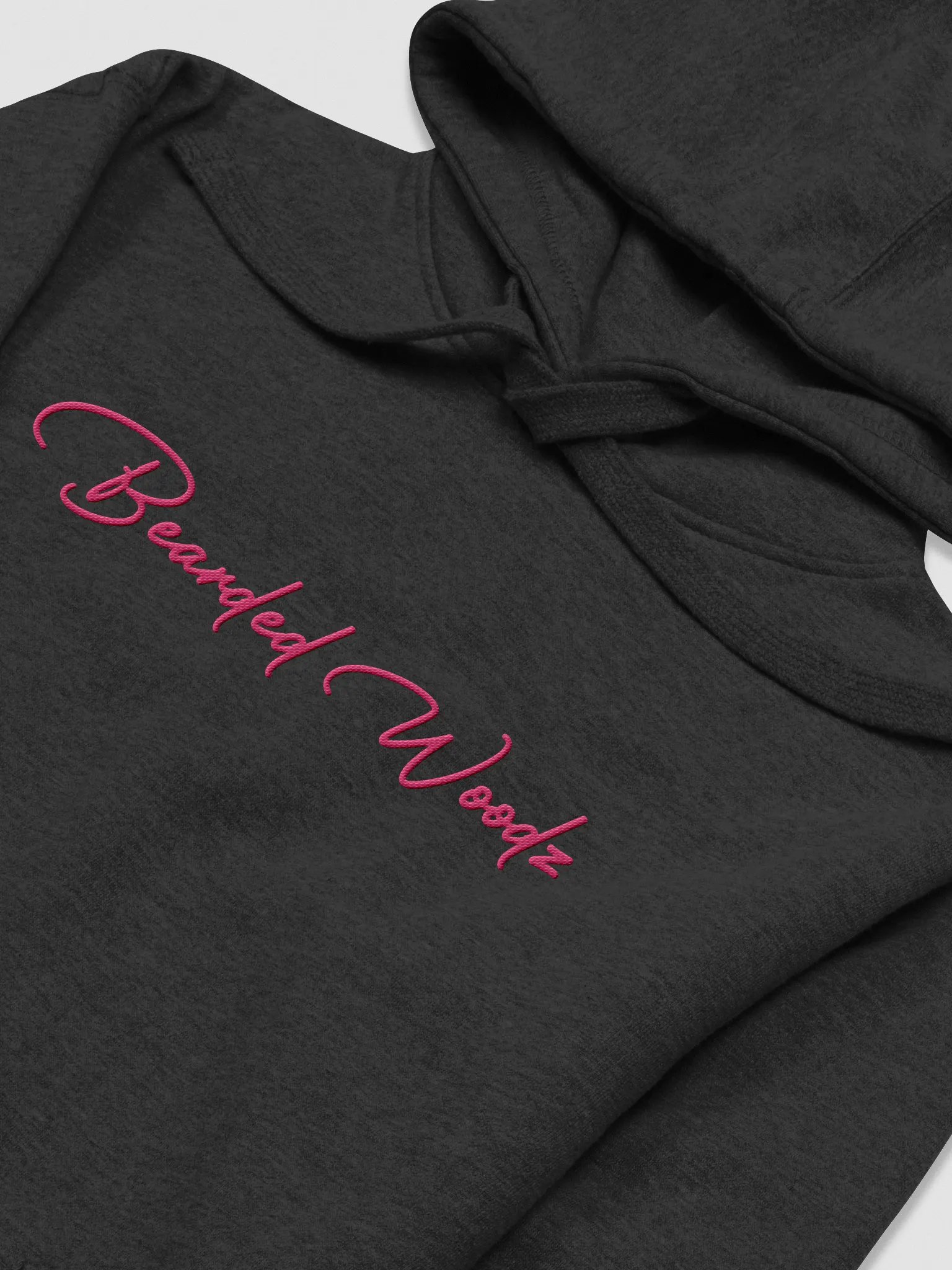 Men's Bearded Woodz Signature Hoodie (Pink Embroidery) product image (3)