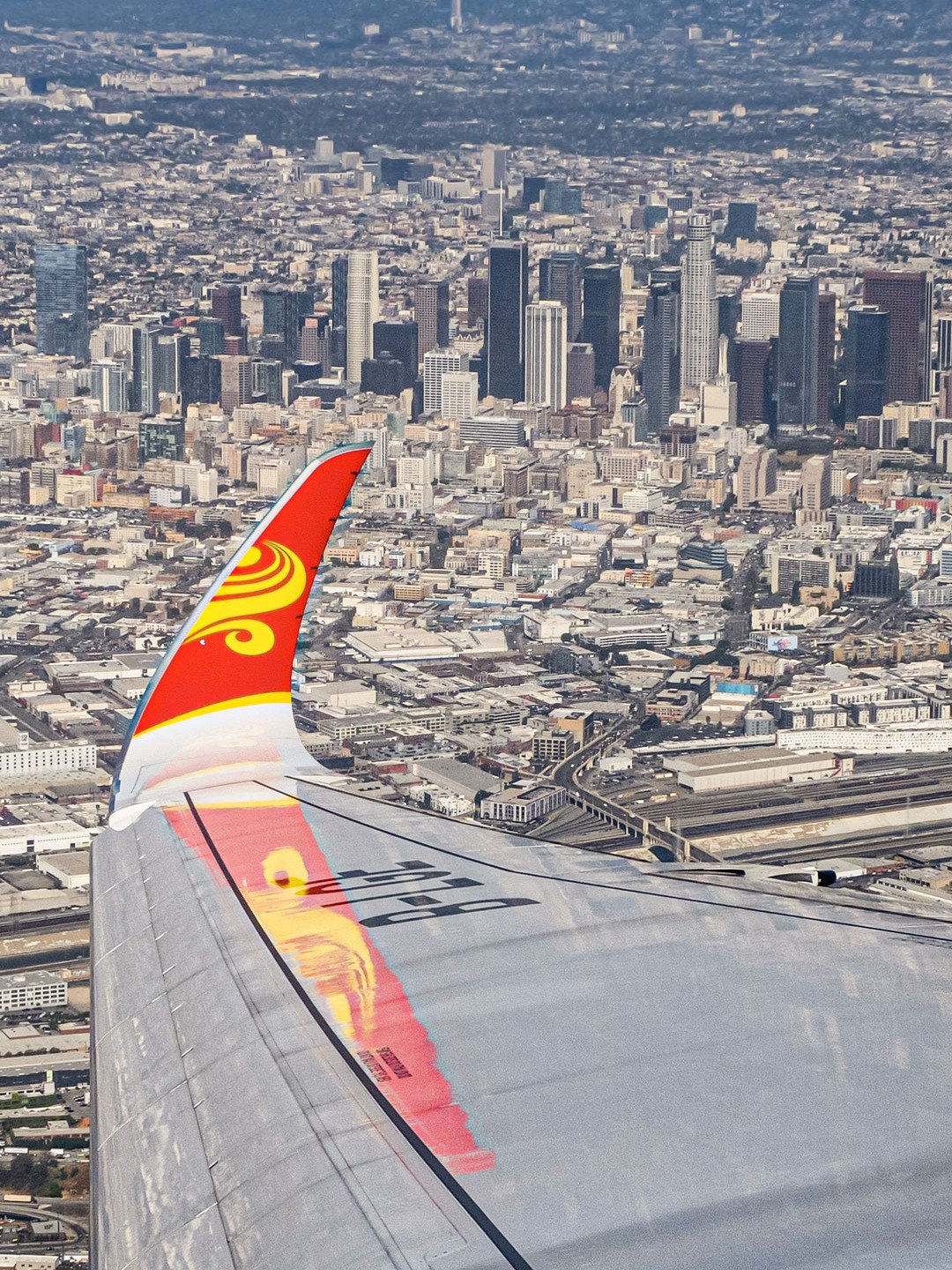 Digital Wallpaper - A350 over Downtown Los Angeles product image (1)
