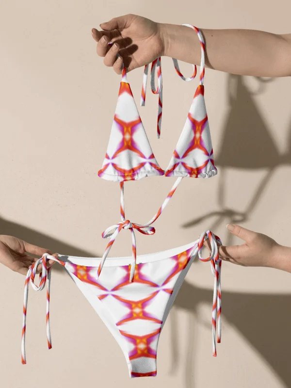 Solar Prism Flare – Summer Glow Kaleidoscope Dreams String Bikini Set product image (2)