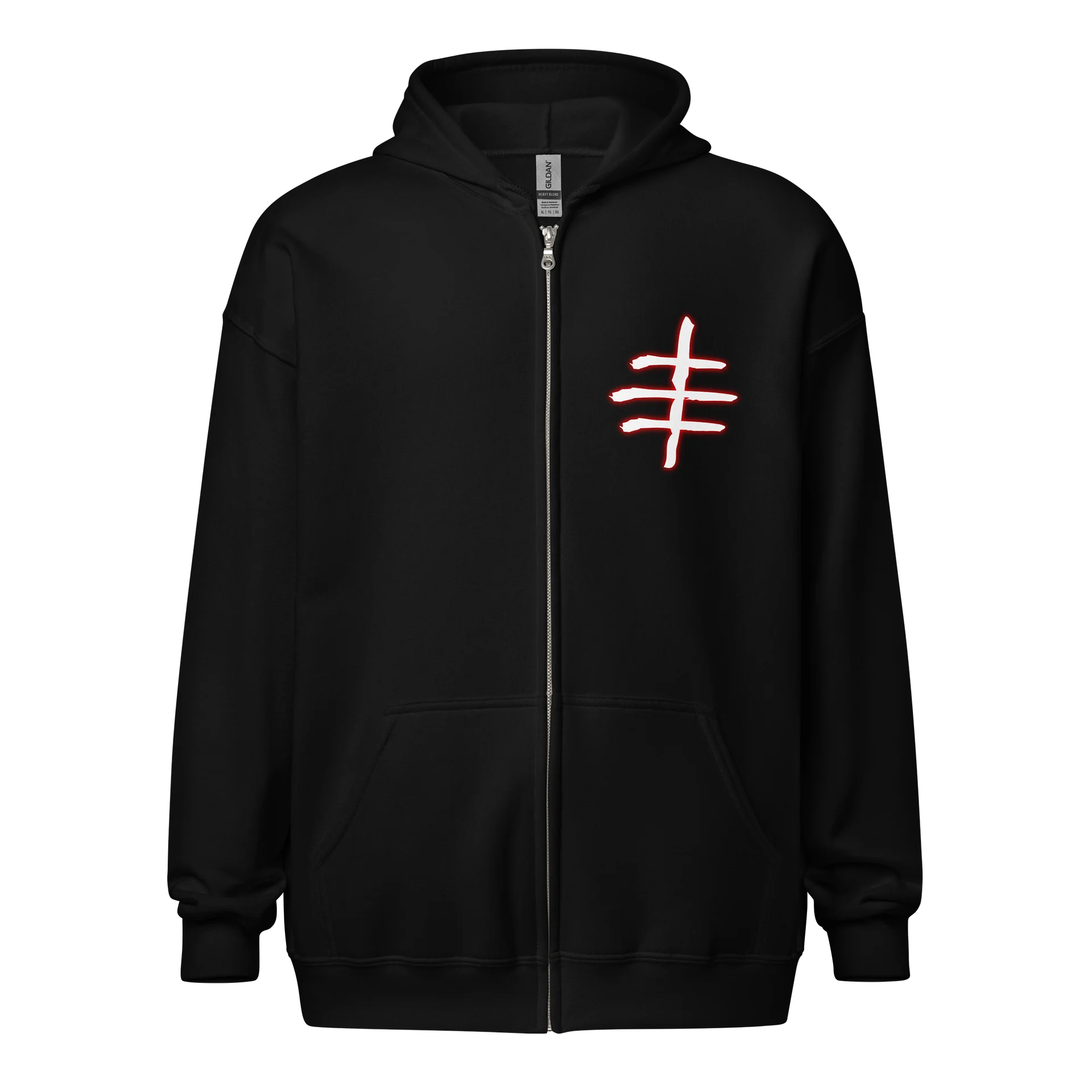 Flock of Kirai Zip Hoodie (White Logo) product image (1)