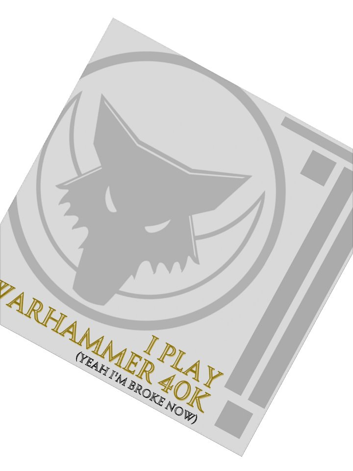 I Play Warhammer 40K Square Sticker product image (2)