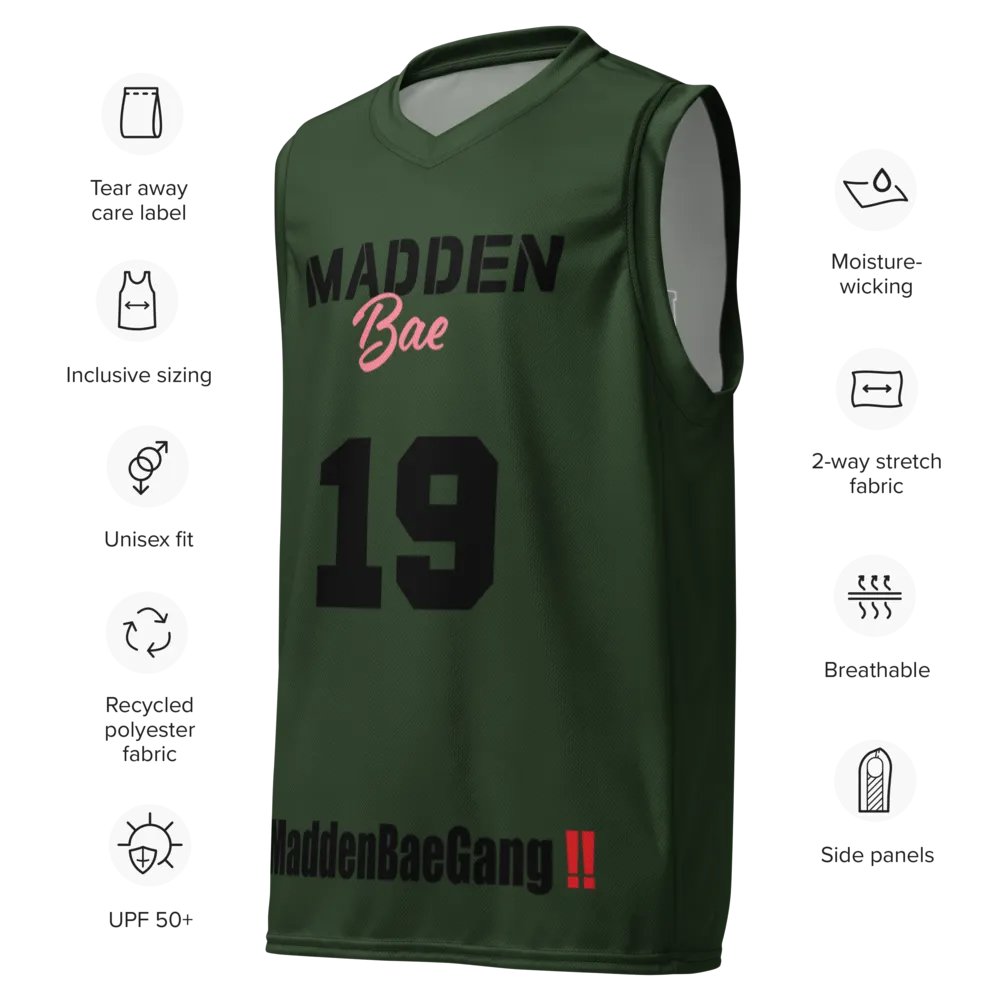 Madden Bae Jersey 👨‍🎨 (Green+ Black Logo) product image (5)