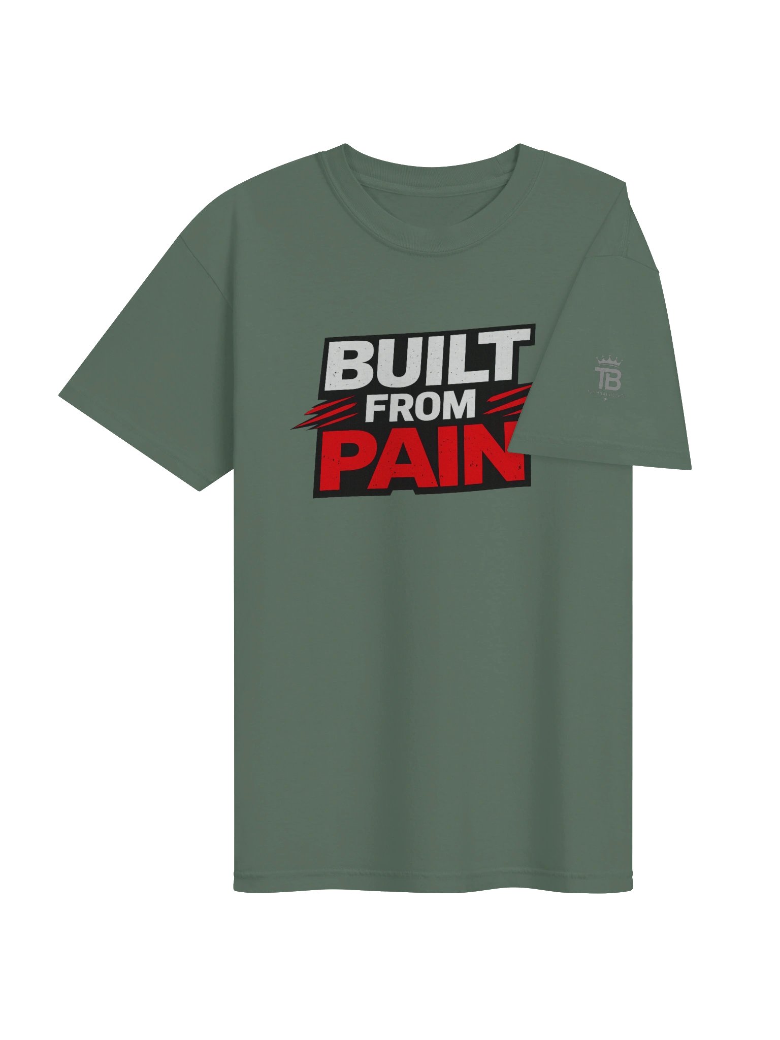 Built From Pain Tee – Military Green Edition product image (4)