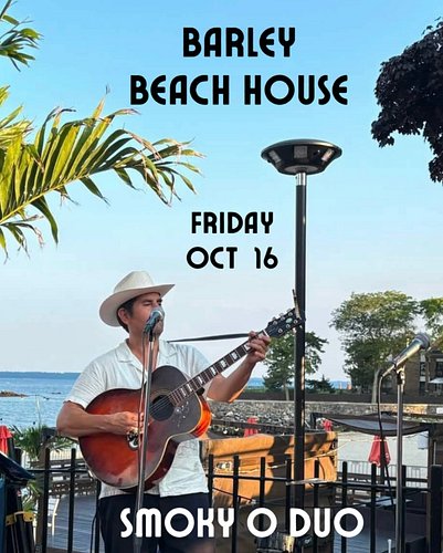 Feel the breeze, hear the music, enjoy food, and drink. This Friday @thebarleybeachhouse Smoky O Duo w @steverubenstein 6pm@-...