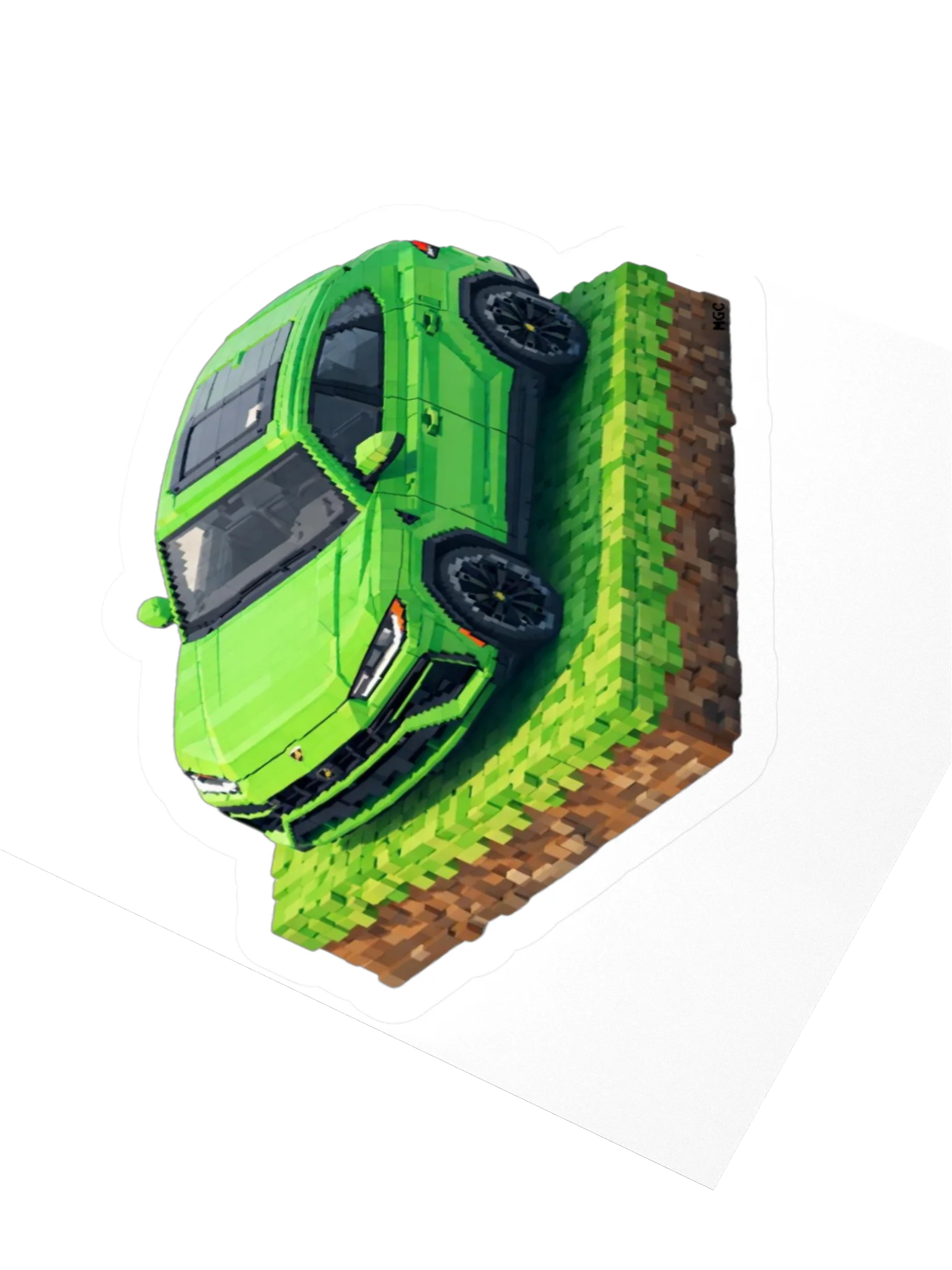 Green Lamborghini Urus Sticker (Pixel, Retro, Minecraft) product image (7)