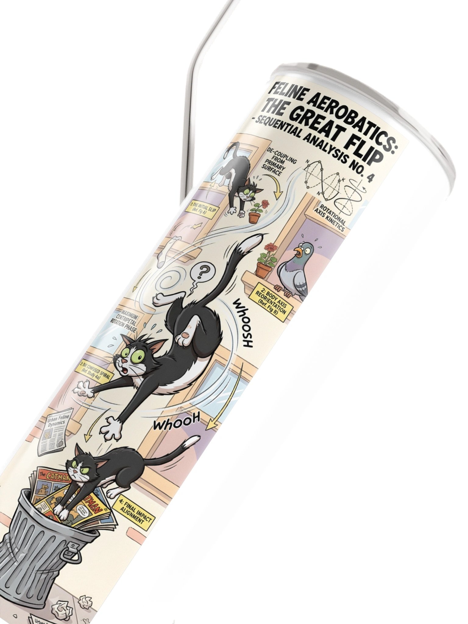 Feline Aerobatics Cat Tumbler product image (4)