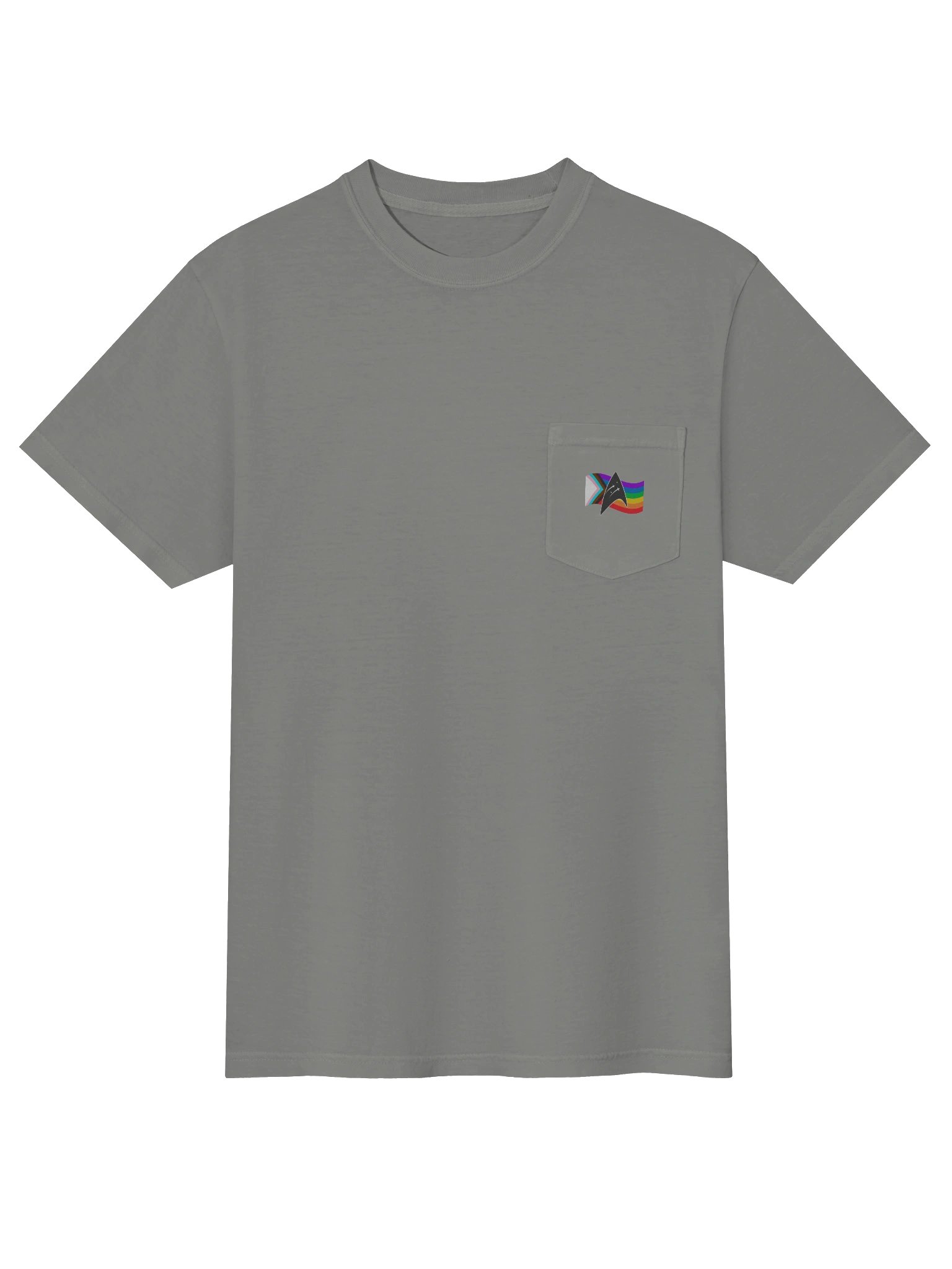 Pride flag pocket tee product image (5)