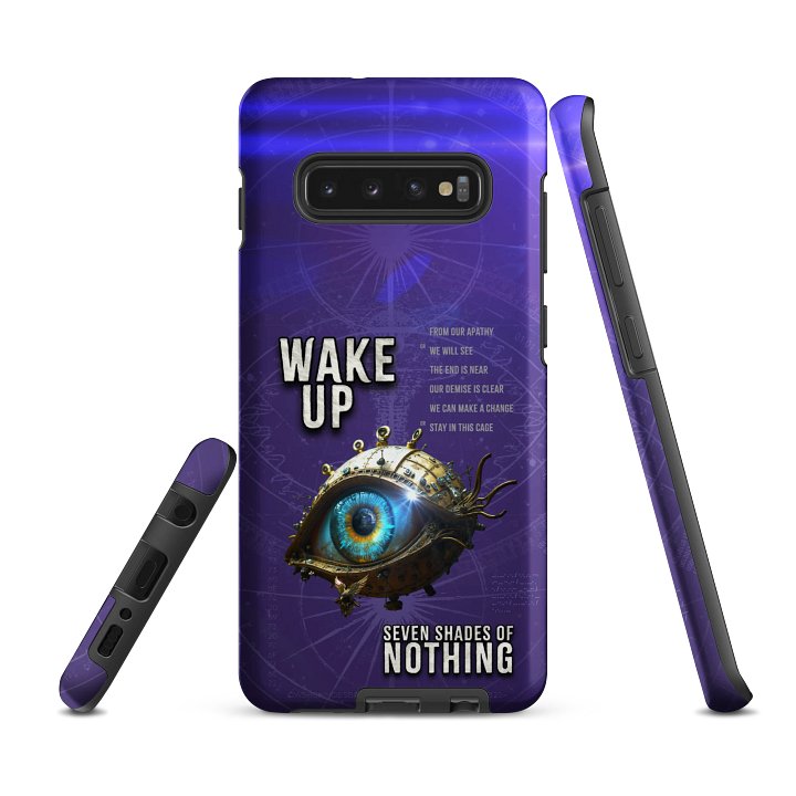 “Wake Up” single artwork Samsung phone case – dark cinematic from Seven Shades of Nothing product image (2)