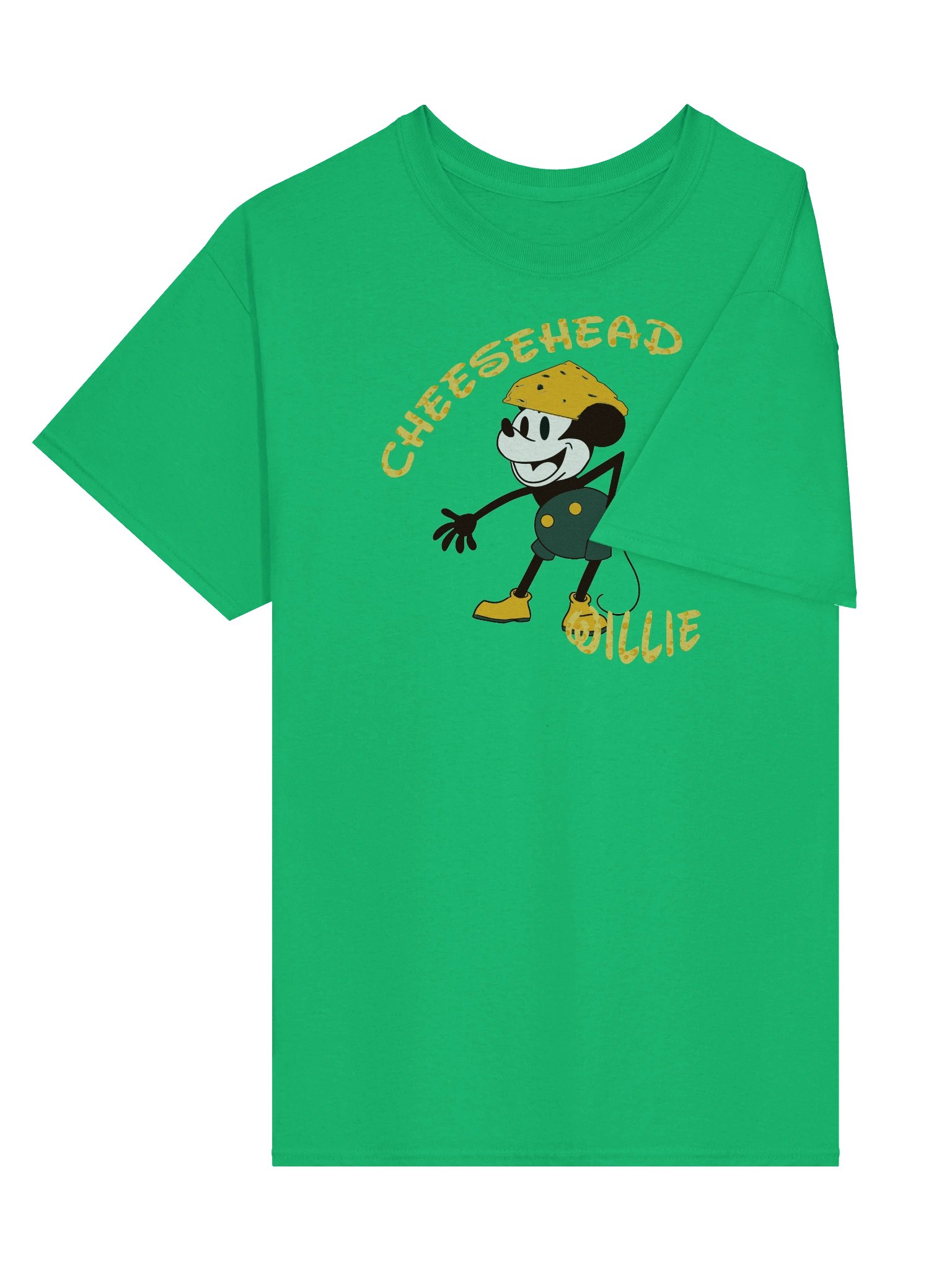 Cheesehead Willie Cartoon T-Shirt product image (15)