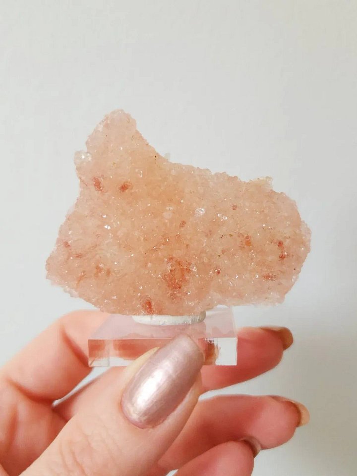 Pink apophyllite sugar crystal product image (1)
