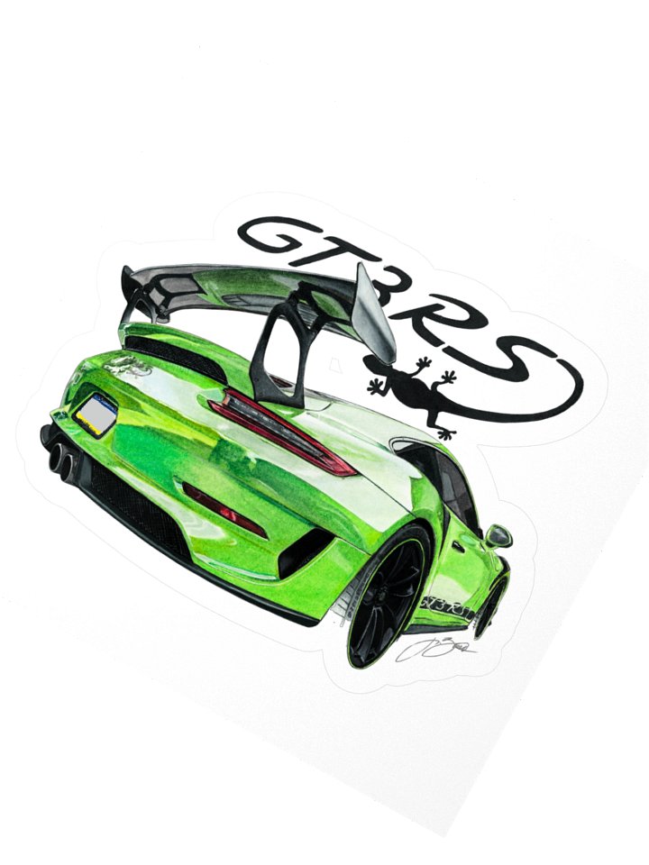 Green Lizard Kiss Cut Sticker product image (4)