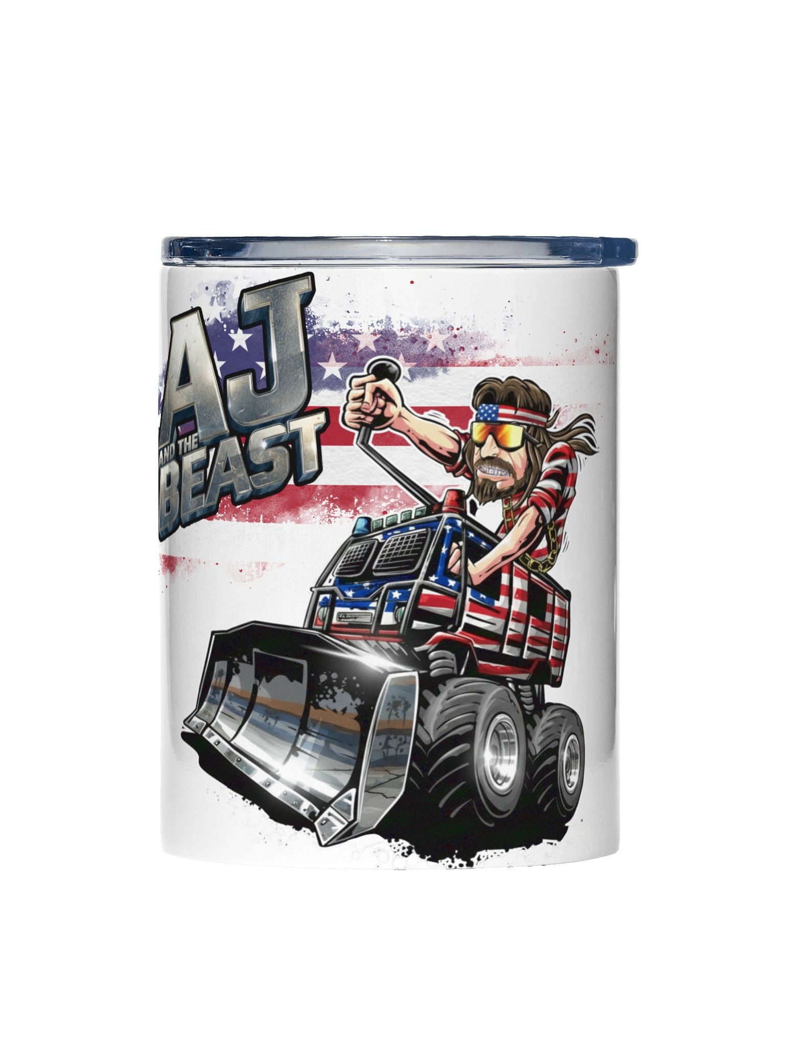10oz Stainless Steel Tumbler : AJ and the BEAST USA product image (1)