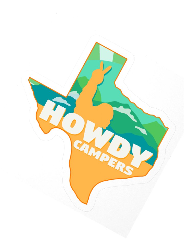 Texans- Howdy Campers Sticker product image (5)