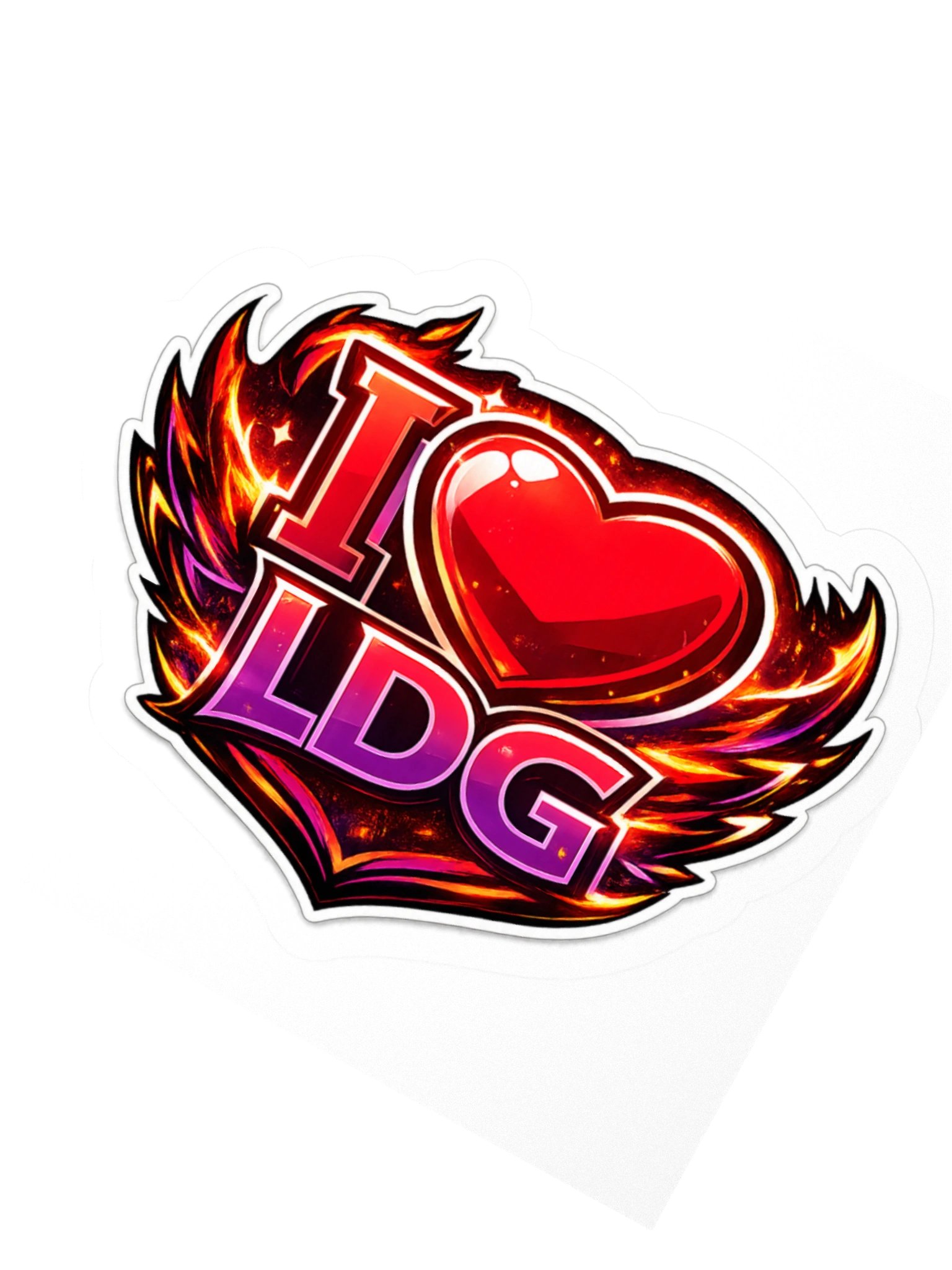 I HEART LDG Sticker product image (8)