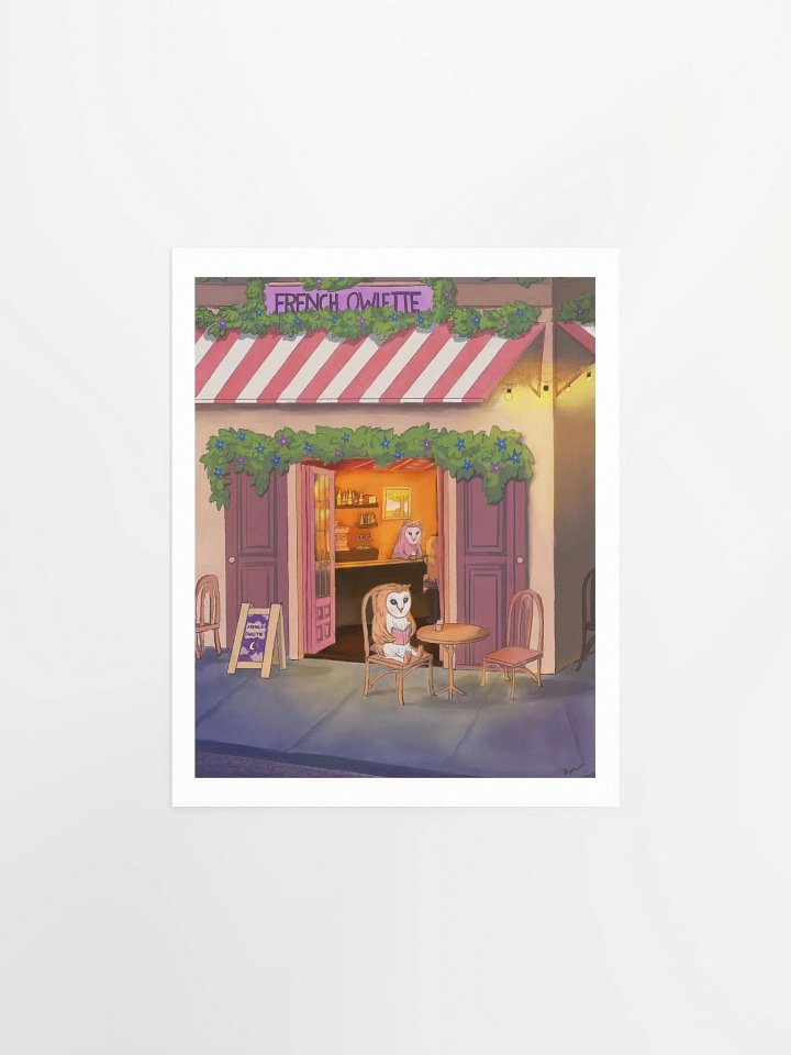 French Owlette Matte Art Print product image (2)