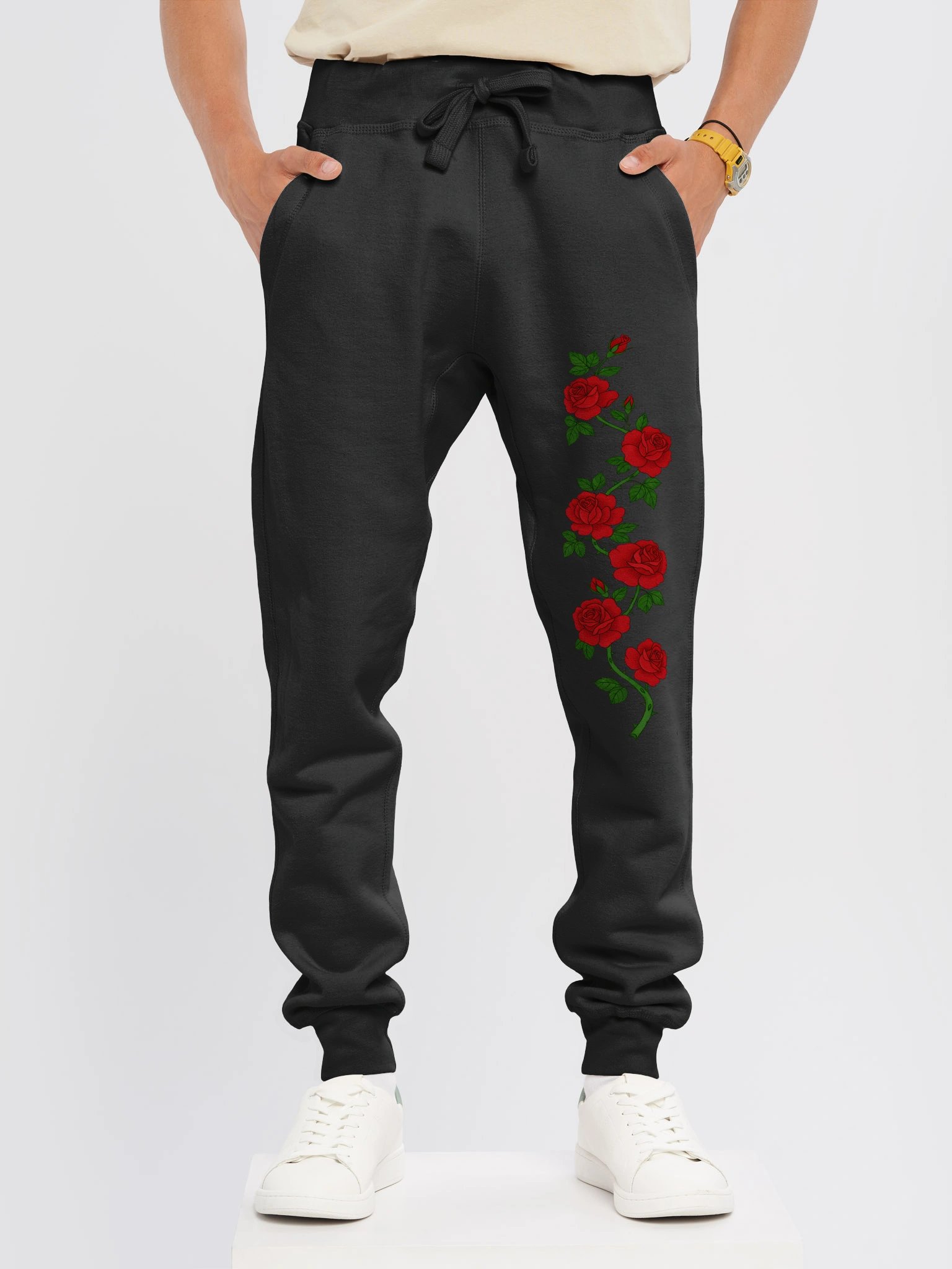 Twisting Rose Vine Fleece Joggers product image (9)