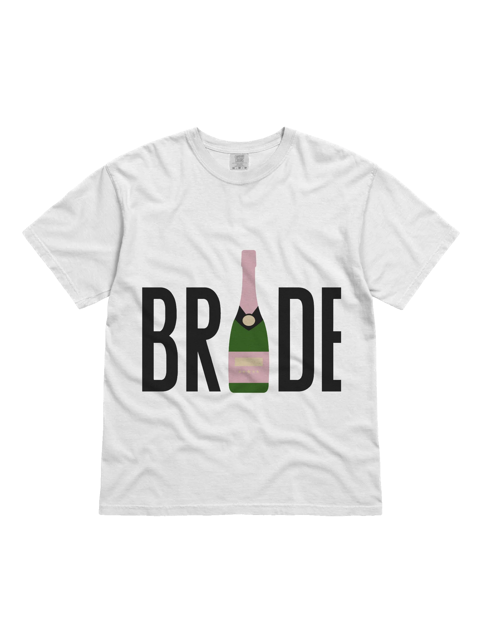 👰🏼‍♀️🍾 BRIDE Champagne Bottle Shirt | Bachelorette Party Tee, Bridal Shower Outfit, Bride To Be Graphic T-Shirt product image (4)