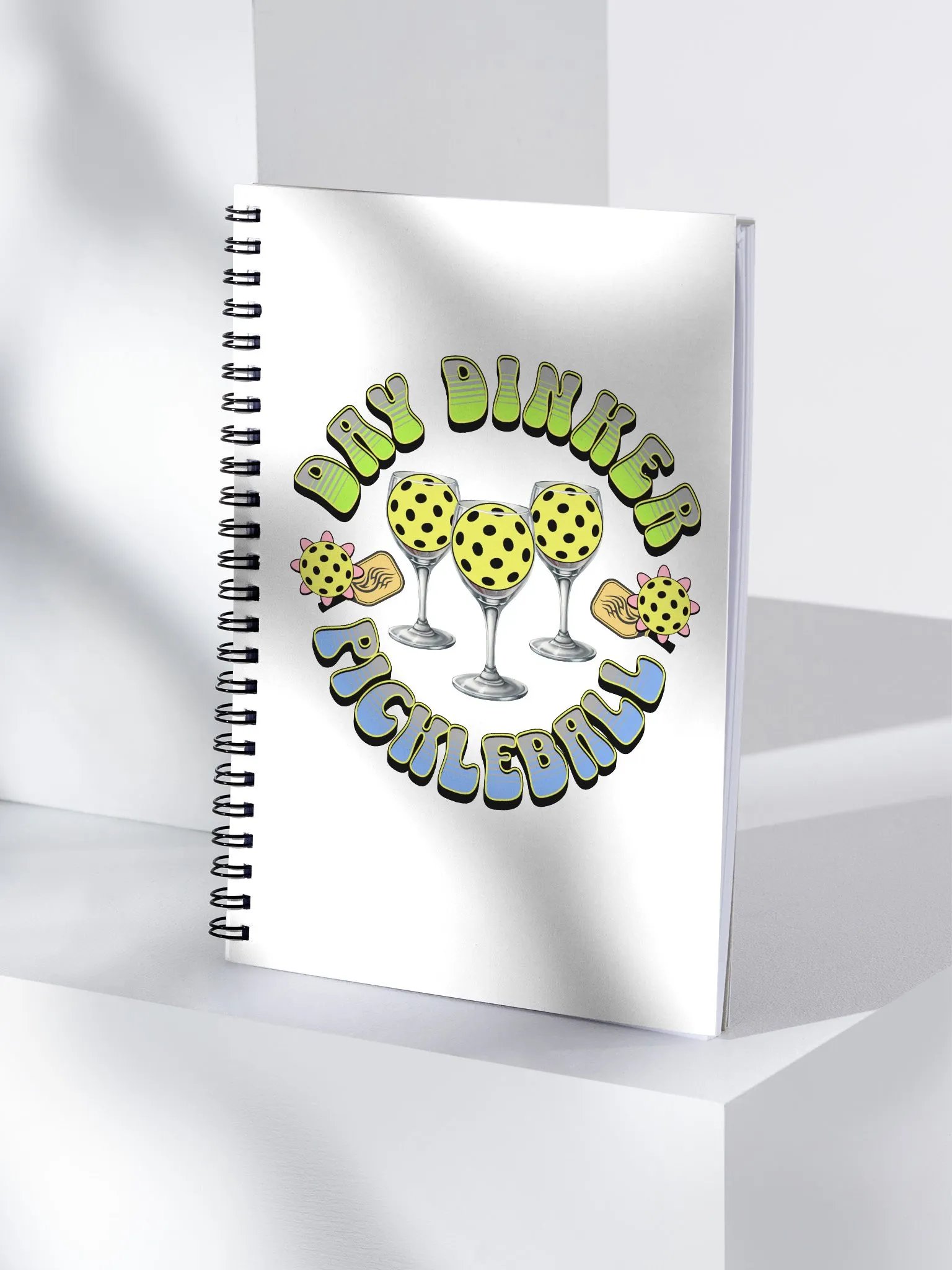 Day Drinker Pickleball Whimsical Notebook product image (3)