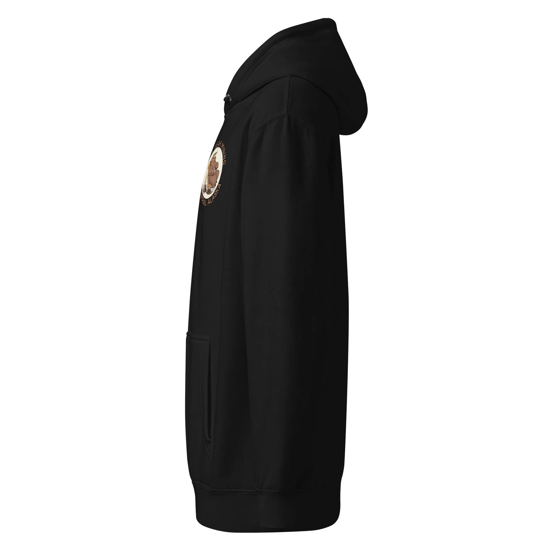 Lazy bear hoodie black product image (3)